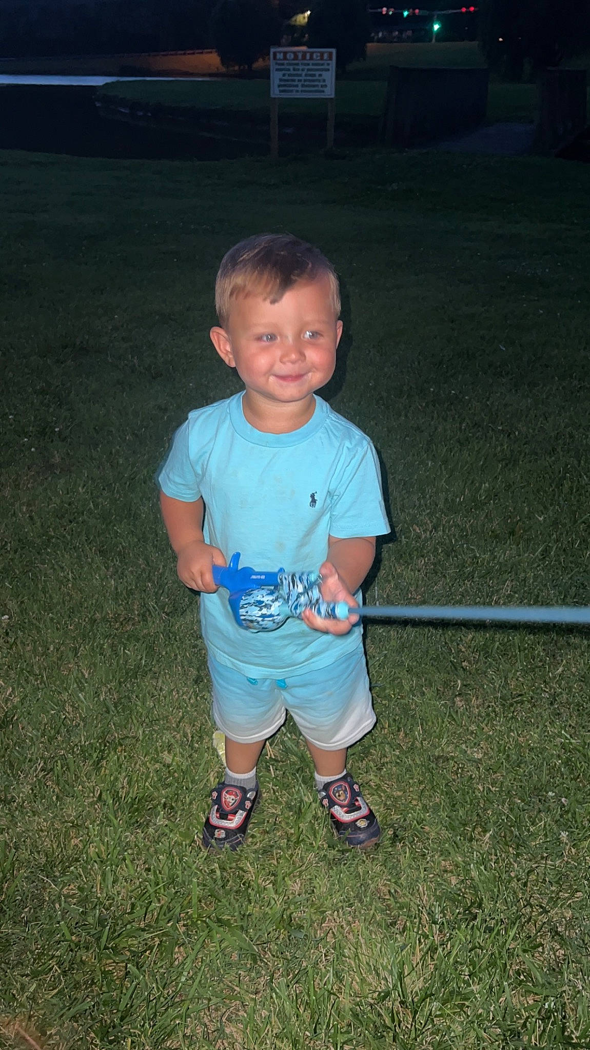 Winston joined the competition — help win amazing prizes! baby_toddler_clothing, electric_blue, eye, flash_photography, foot, fun, grass, grassland, hair, happy, head, human_leg, joy, lawn, leisure, people_in_nature, person, sandal, smile, t_shirt