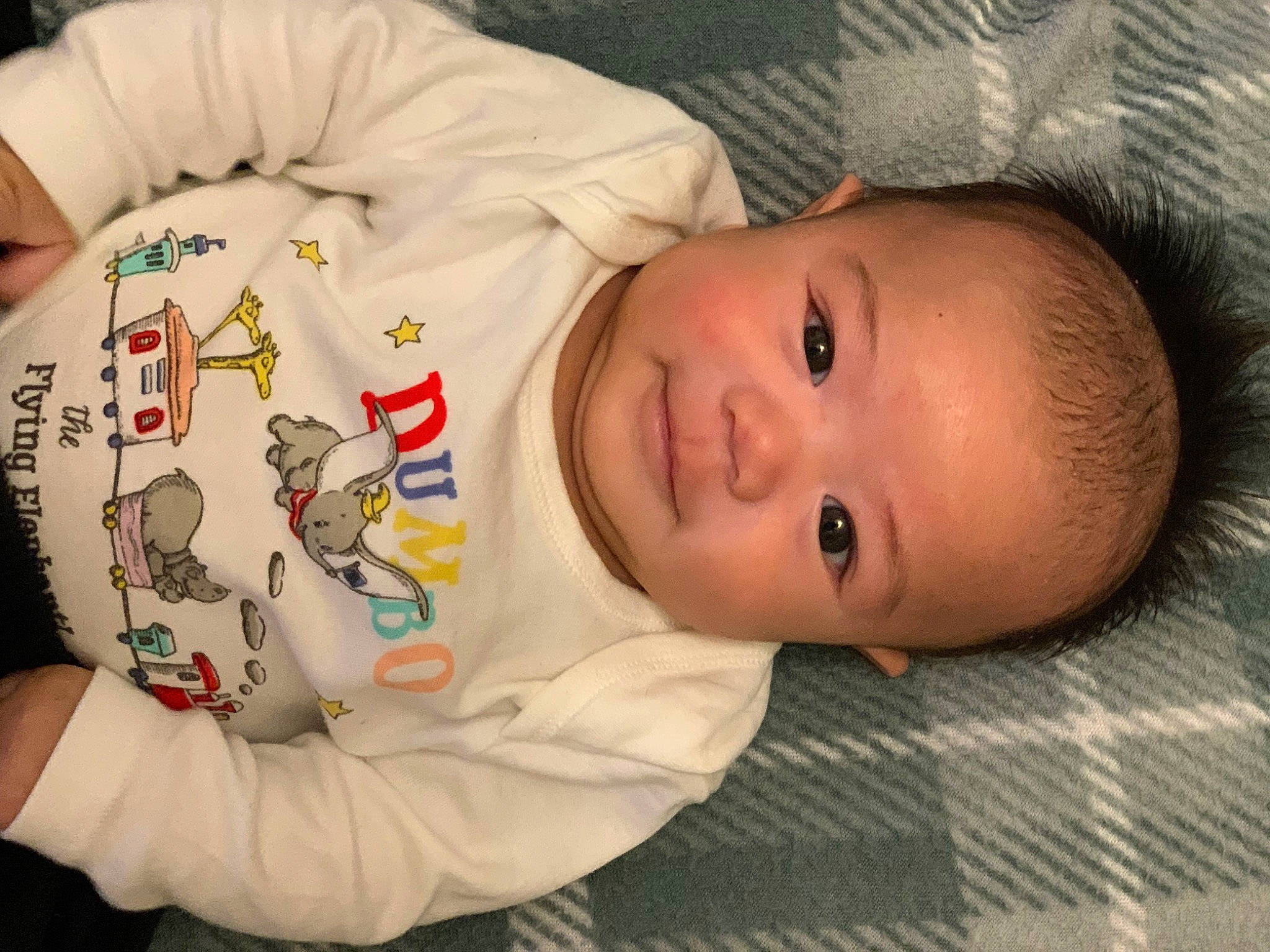 Wyatt joined the competition — help win amazing prizes! baby, baby_products, baby_toddler_clothing, cheek, child, chin, comfort, forehead, happy, linens, lip, mammal, mouth, nose, person, skin, sleeve, smile, toddler