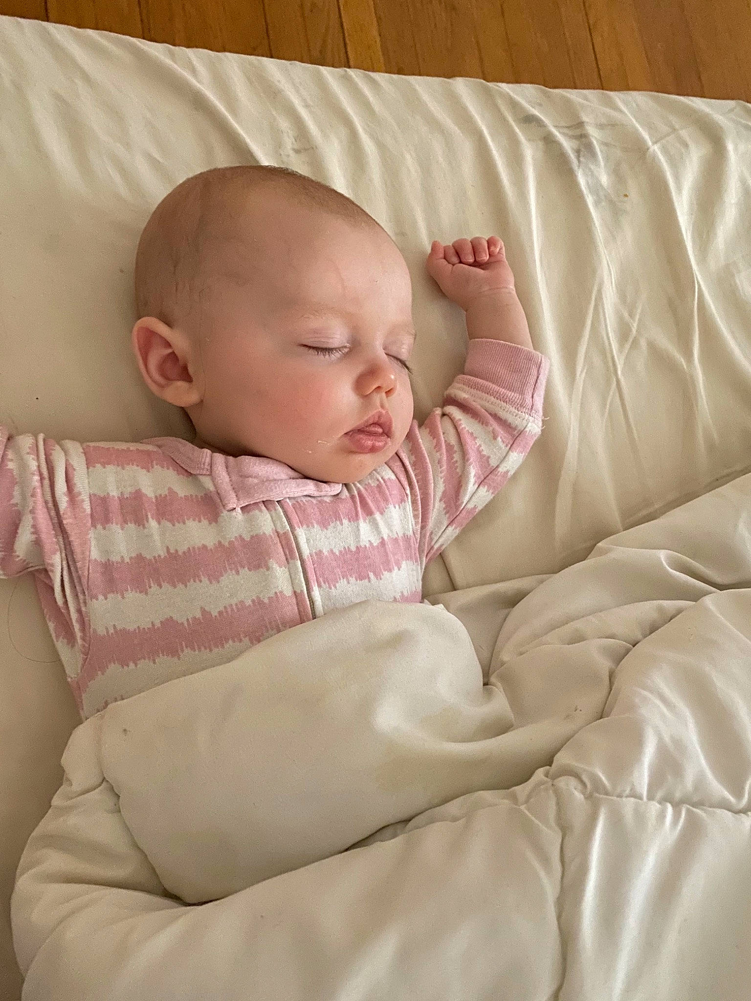 Mavis joined the competition — help win amazing prizes! baby, baby_sleeping, baby_toddler_clothing, bedding, cheek, child, comfort, couch, face, linens, lip, person, room, sitting, skin, sleep, sleeve, studio_couch, throw_pillow, toddler