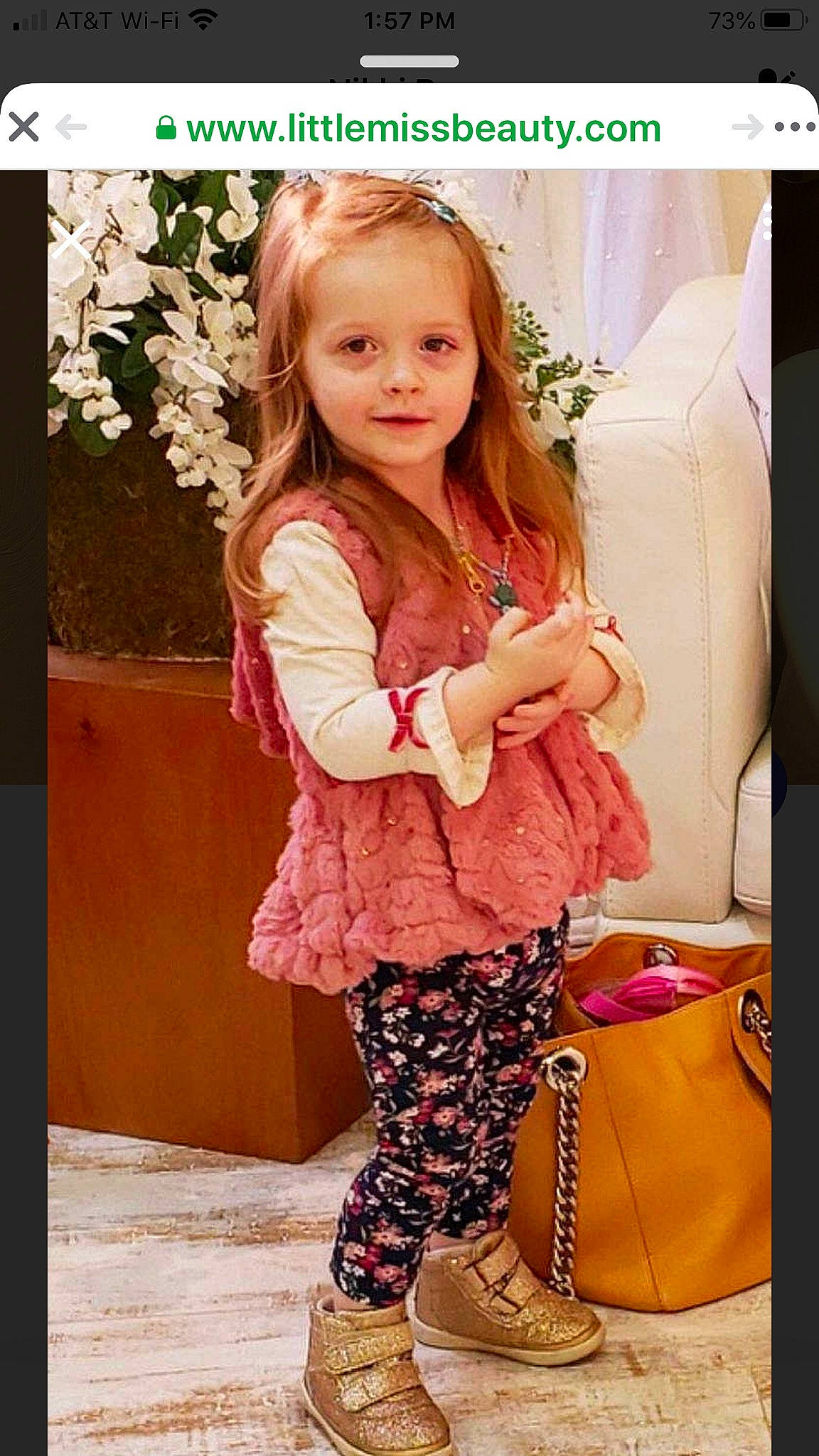 Aspyn is registered to the contest to win money with this photo: child, child_model, clothing, leggings, outerwear, peach, person, pink, sleeve, tights, toddler