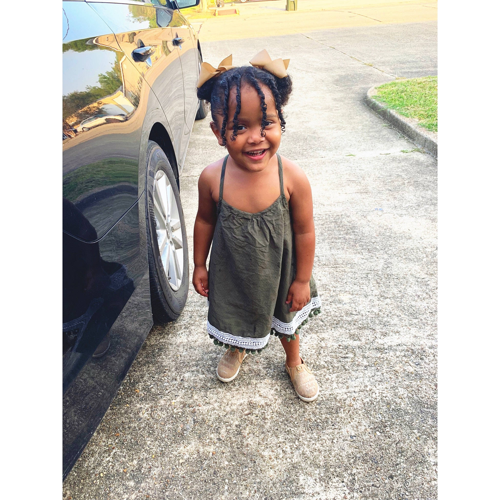 Bailee joined the competition — help win amazing prizes! baby, beauty, car, child, cool, dress, family_car, footwear, joy, metal, outerwear, person, photography, shoe, smile, snapshot, street_fashion, summer, t_shirt, toddler