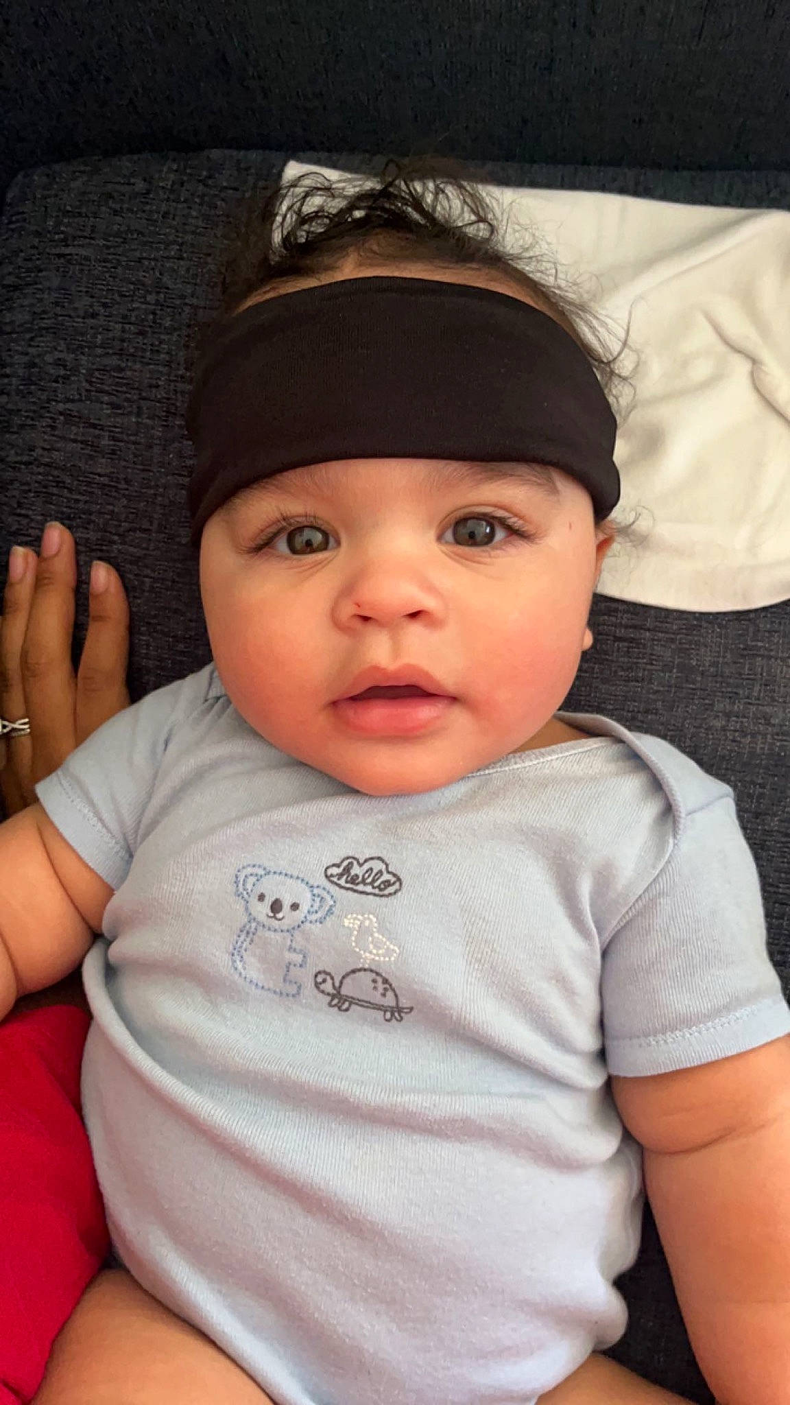 Isaiah is registered to the contest to win money with this photo: baby, baby_toddler_clothing, cap, cheek, child, chin, comfort, cool, eyebrow, eyelash, flash_photography, gesture, happy, headgear, headwear, lip, nose, person, skin, sleeve