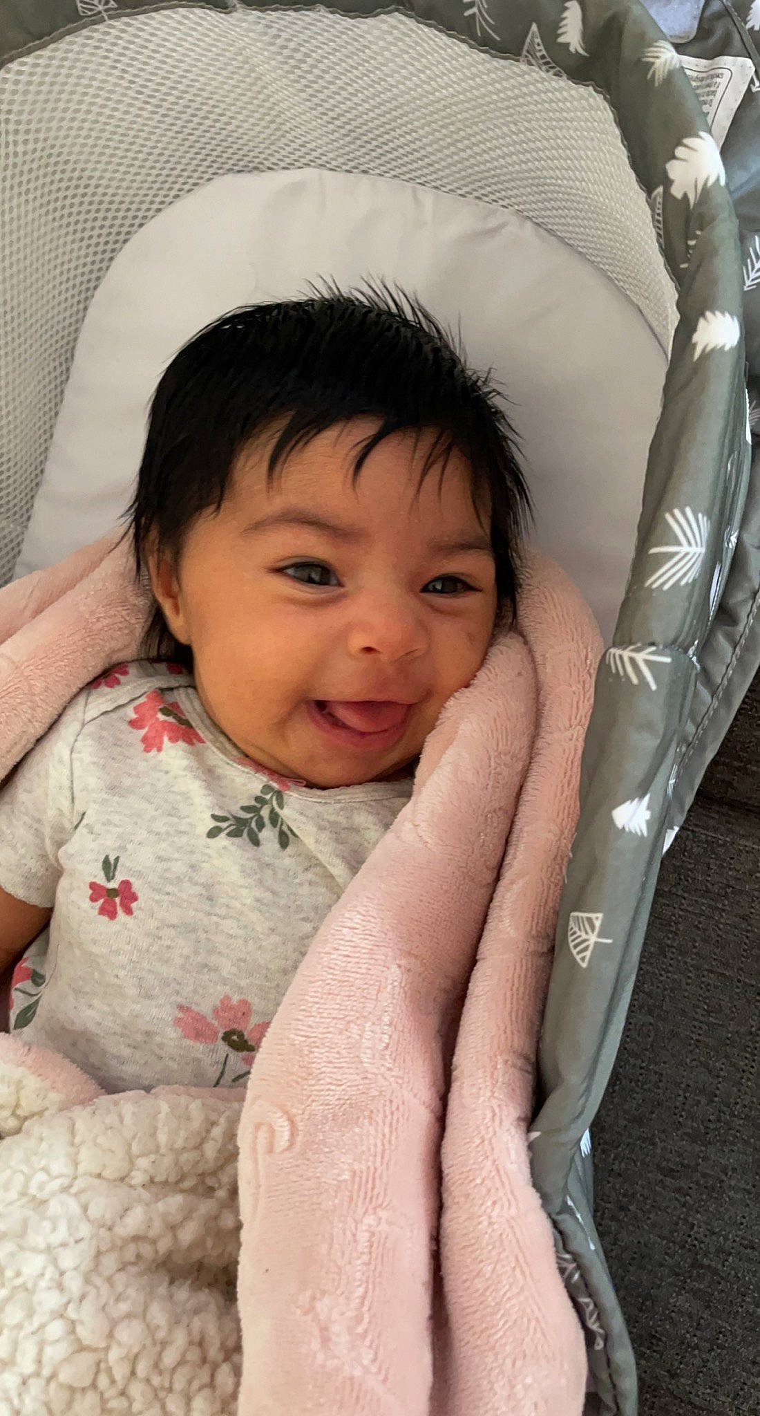 Aritzia is registered to the contest to win money with this photo: baby, cheek, chin, comfort, eye, eyebrow, face, facial_expression, hair, hairstyle, head, joy, lip, mouth, neck, nose, organ, person, skin, sleeve