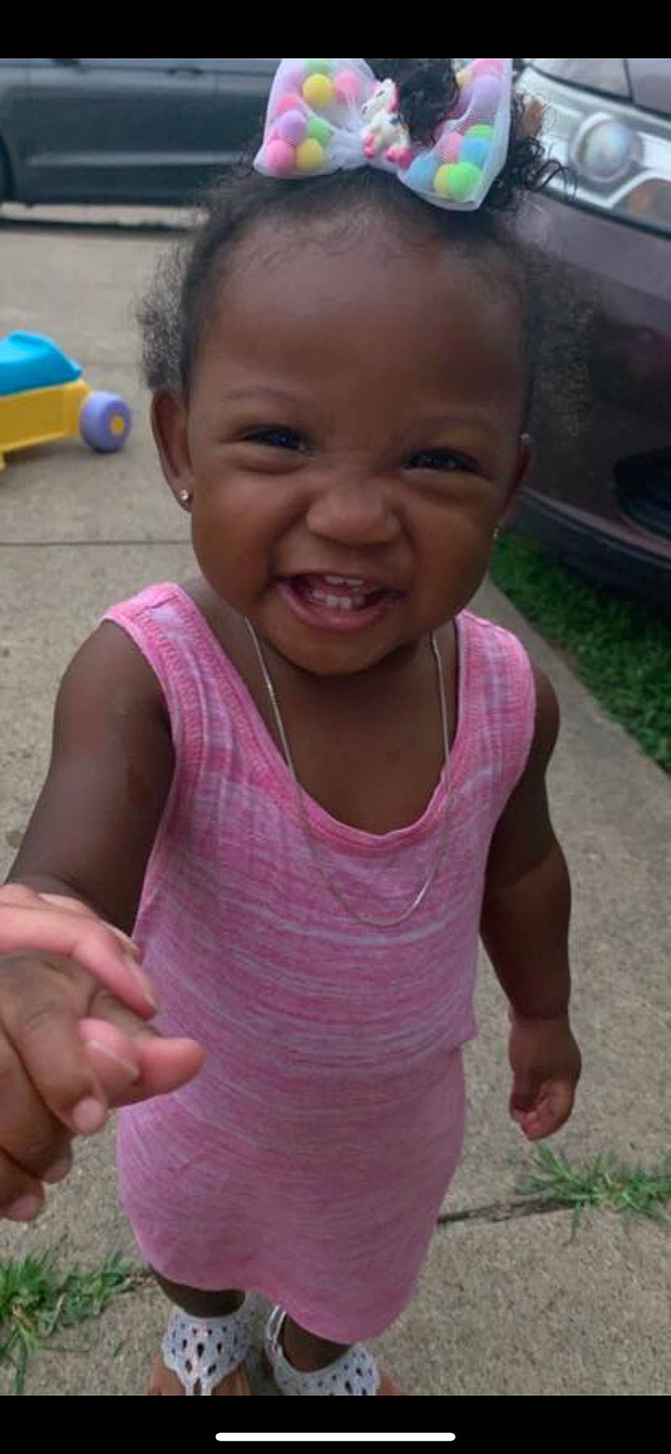 Gianna Yocum is registered to the contest to win money with this photo: adaptation, baby, cheek, child, face, facial_expression, finger, forehead, happy, head, joy, laugh, lip, mouth, neck, nose, person, play, skin, smile