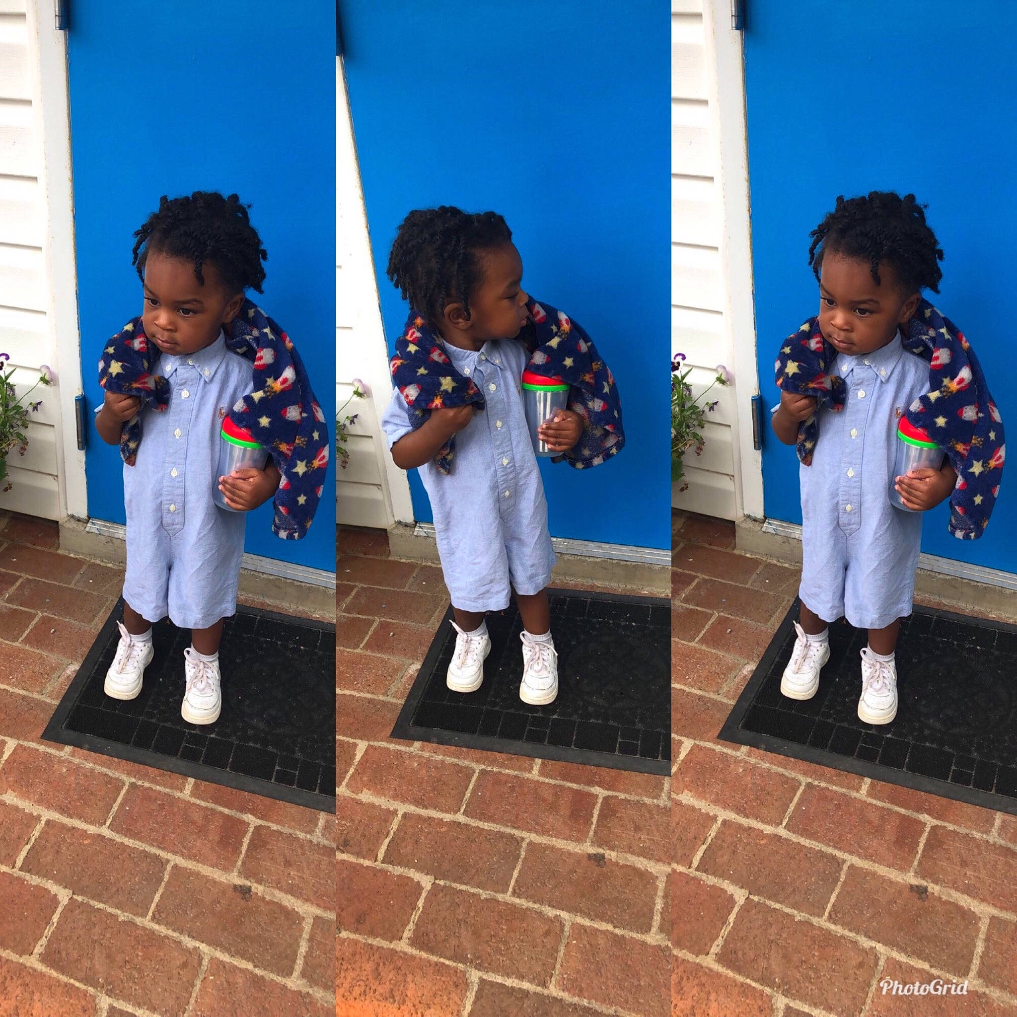 Jaceyon is registered to the contest to win money with this photo: blue, child, person, play, toddler, uniform, world