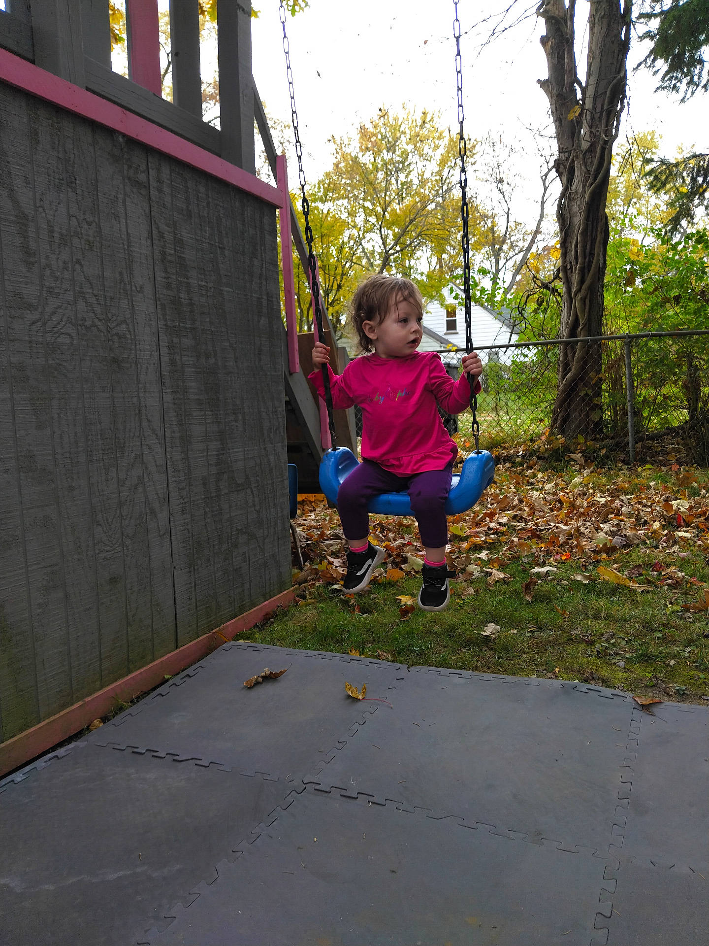 Adalynn joined the competition — help win amazing prizes! child, clothing, face, female, footwear, girl, grass, head, nature, outdoorplayarea, outdoors, park, path, person, plant, playarea, shoe, swing, toy, tree