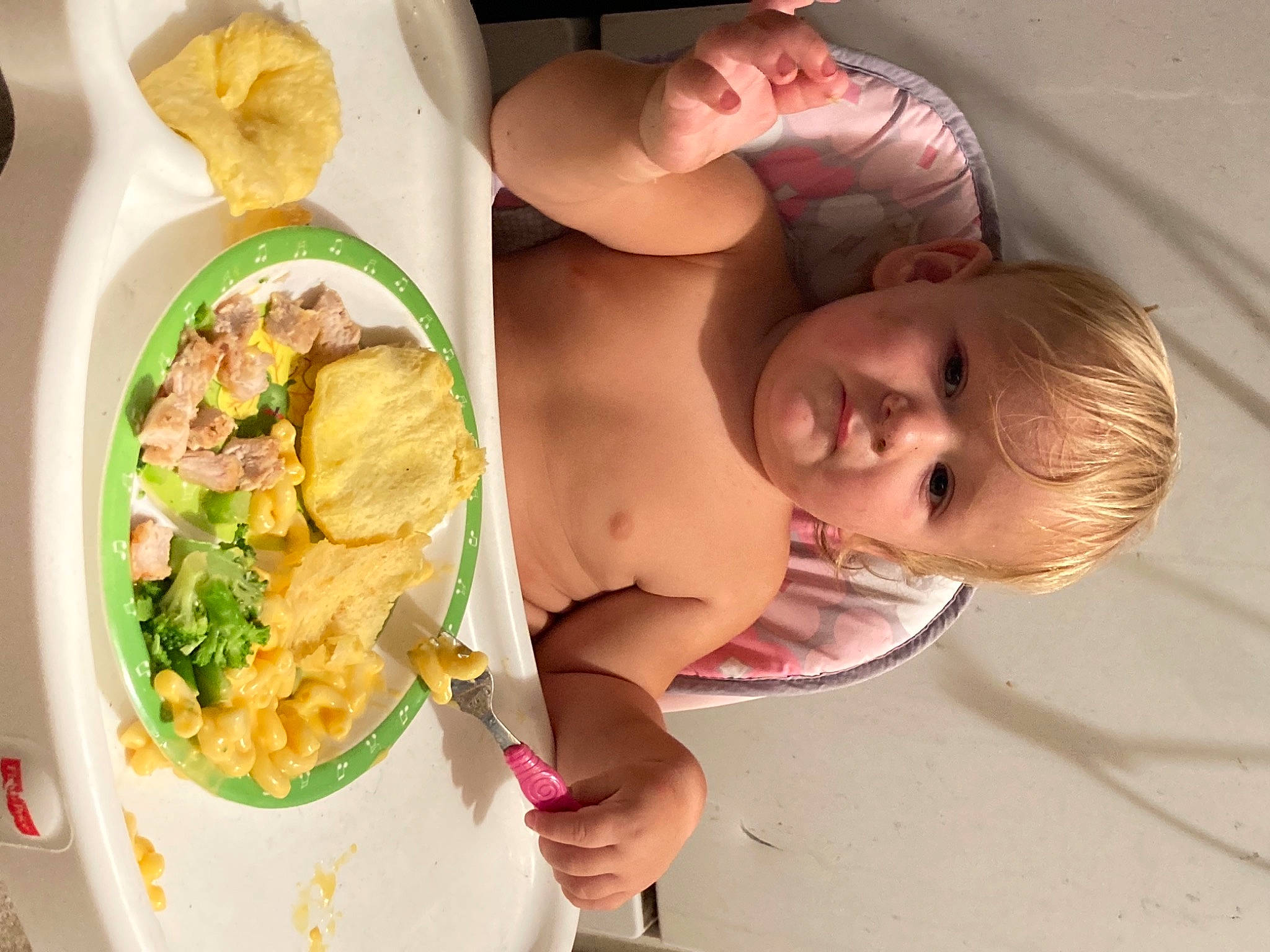 Brantley Damron joined the competition — help win amazing prizes! abdomen, baby, chest, child, comfort_food, cuisine, dish, finger_food, food, fruit, happy, ingredient, junk_food, meat, person, plate, produce, recipe, tableware, toddler