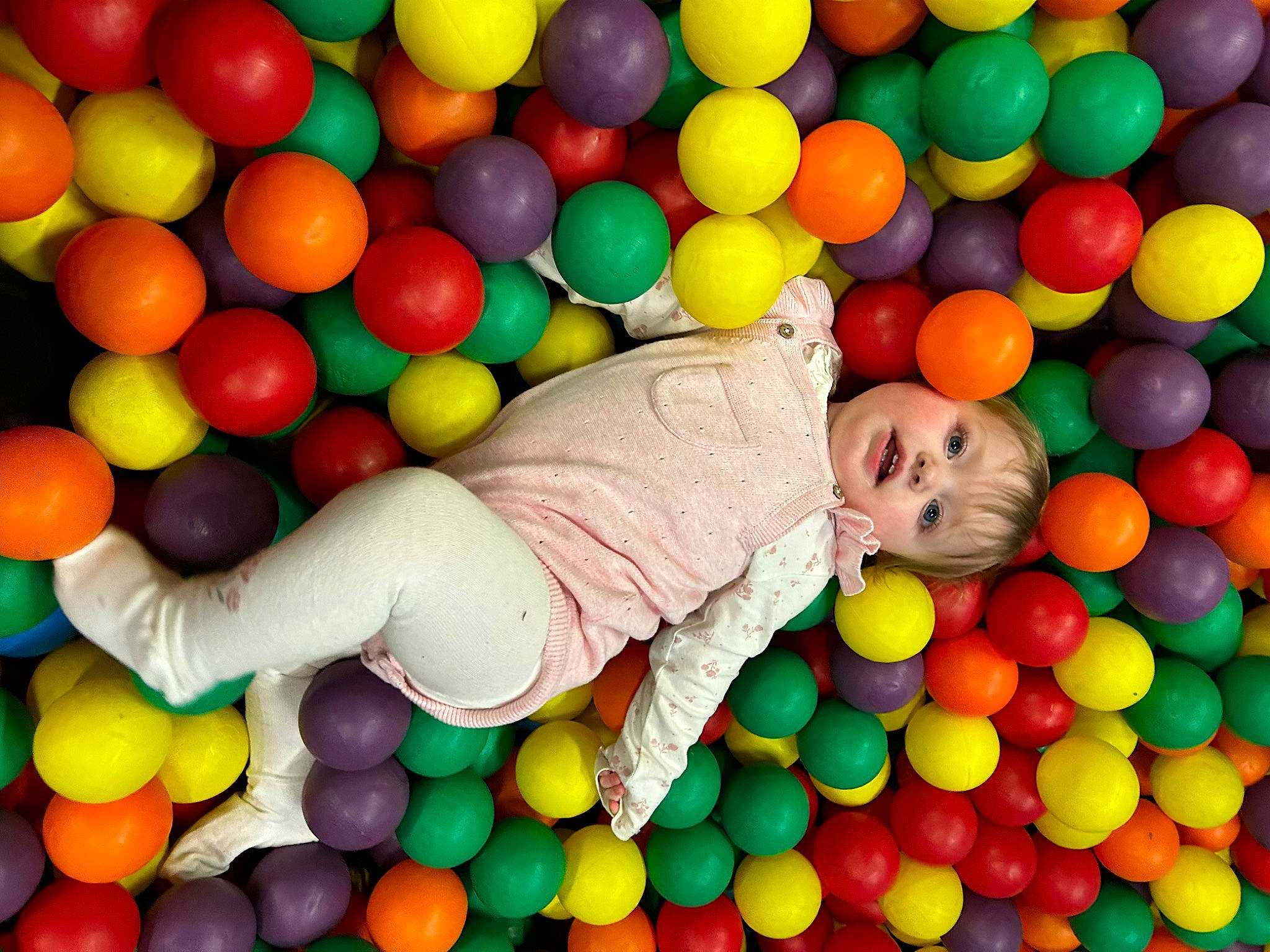Ella Rose is registered to the contest to win money with this photo: baby, baby_products, baby_toddler_clothing, baby_toys, ball_pit, child, comfort, event, fun, happy, leisure, mixture, pattern, people, people_in_nature, person, play, product, sweetness, toddler