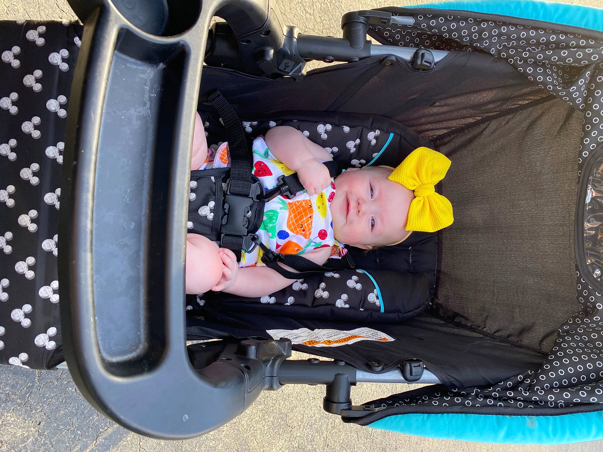 Aleigha joined the competition — help win amazing prizes! auto_part, automotive_design, automotive_tire, automotive_wheel_system, baby, baby_carriage, baby_products, baby_safety, baby_toddler_clothing, car_seat, child, comfort, headwear, lap, person, recreation, rim, sitting, tire, toddler