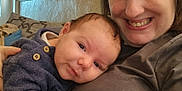 Orlando is registered to the contest to win money with this photo: baby, child, clothing, couch, cozy, face, hair, hand, happy, holding, home, indoor, person, portrait, relax, skin, smile, sweater, together, woman