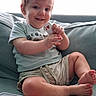 Orlando joined the competition — help win amazing prizes! toddler, child, playing_cards, smile, sitting, couch, shorts, tshirt, barefoot, happy, indoor, skin, face, hand, legs, toy, game, casual, young, person