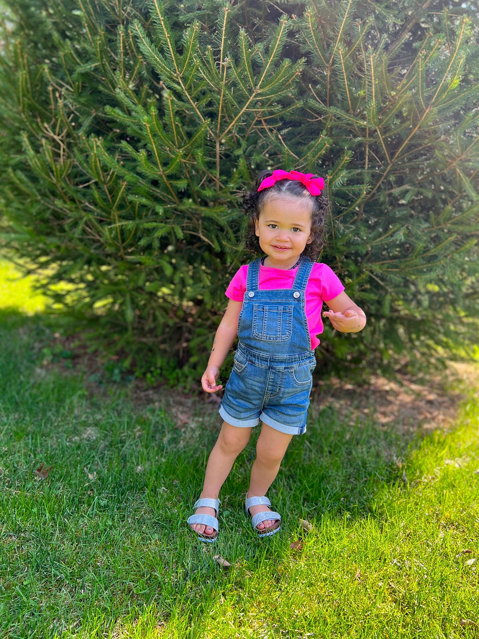 Haisley Mae joined the competition — help win amazing prizes! baby_toddler_clothing, botany, child, electric_blue, fun, garden, grass, grass_family, grassland, groundcover, happy, joy, landscape, magenta, meadow, people_in_nature, person, plant, prairie, shrub