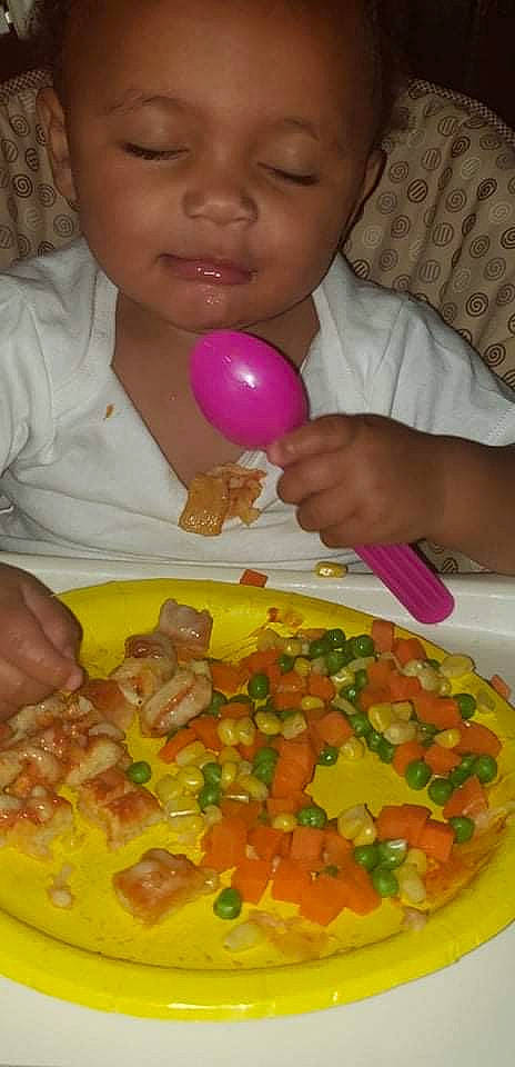 Kalliyah joined the competition — help win amazing prizes! child, comfort_food, confectionery, cuisine, dish, food, fruit, fruit_snack, garnish, ingredient, mixture, person, plant, produce, recipe, salsa_sauce, sharing, sweetness, tableware, toddler