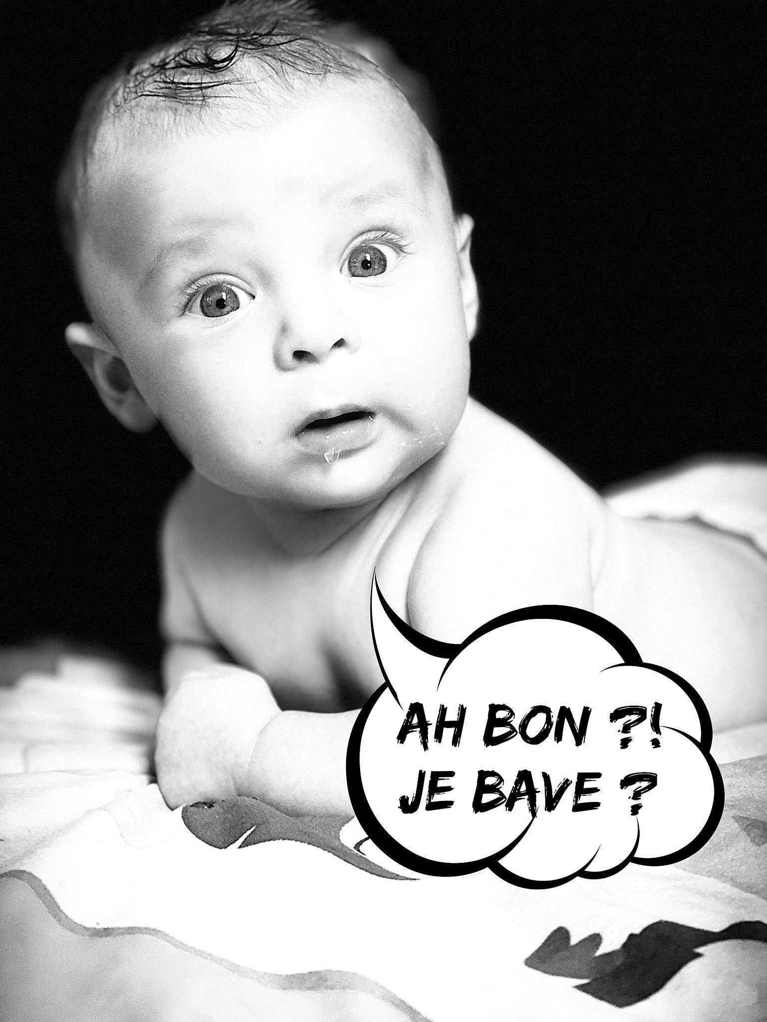 Aaron a rejoint le concours — aidez-le/la à gagner de superbes lots ! arm, baby, baby_toddler_clothing, black, black_and_white, cheek, eye, face, facial_expression, finger, flash_photography, gesture, happy, head, human, organ, person, photograph, smile, style