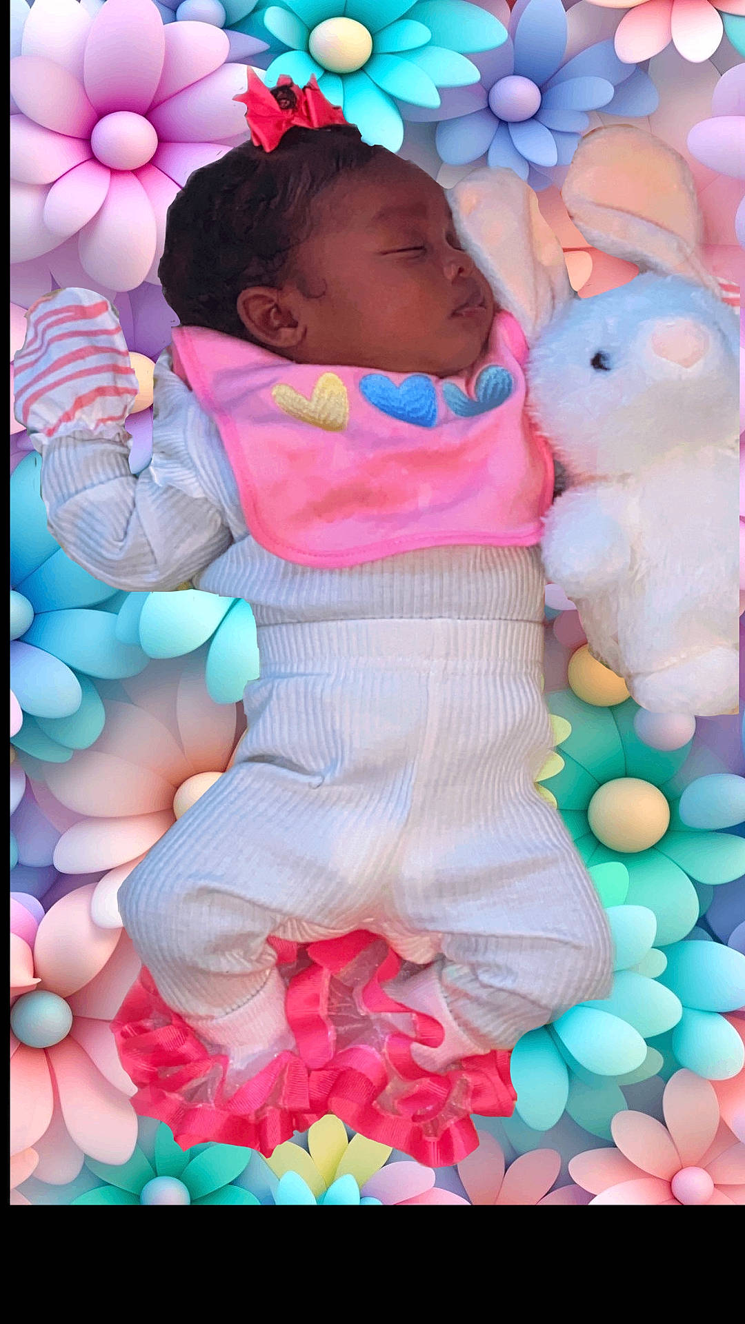 baby, balloon, bed, bodypart, clothing, face, finger, furniture, glove, hand, hat, head, newborn, people, person, photography, portrait, purple, sleeping, toy