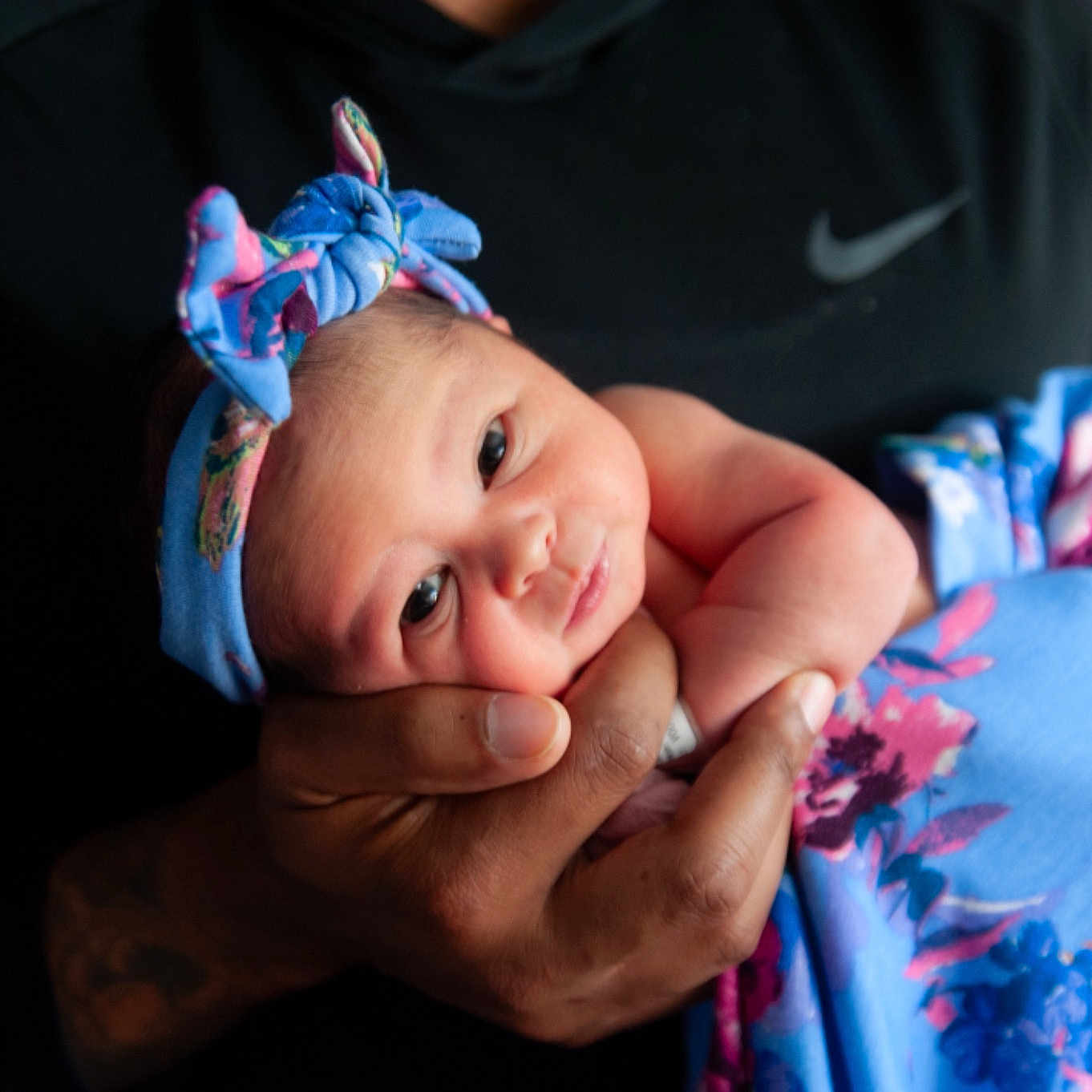 Tiana is registered to the contest to win money with this photo: azure, baby, baby_toddler_clothing, cheek, child, electric_blue, event, finger, flash_photography, fun, gesture, hand, happy, hat, iris, lip, mouth, purple, smile, toddler