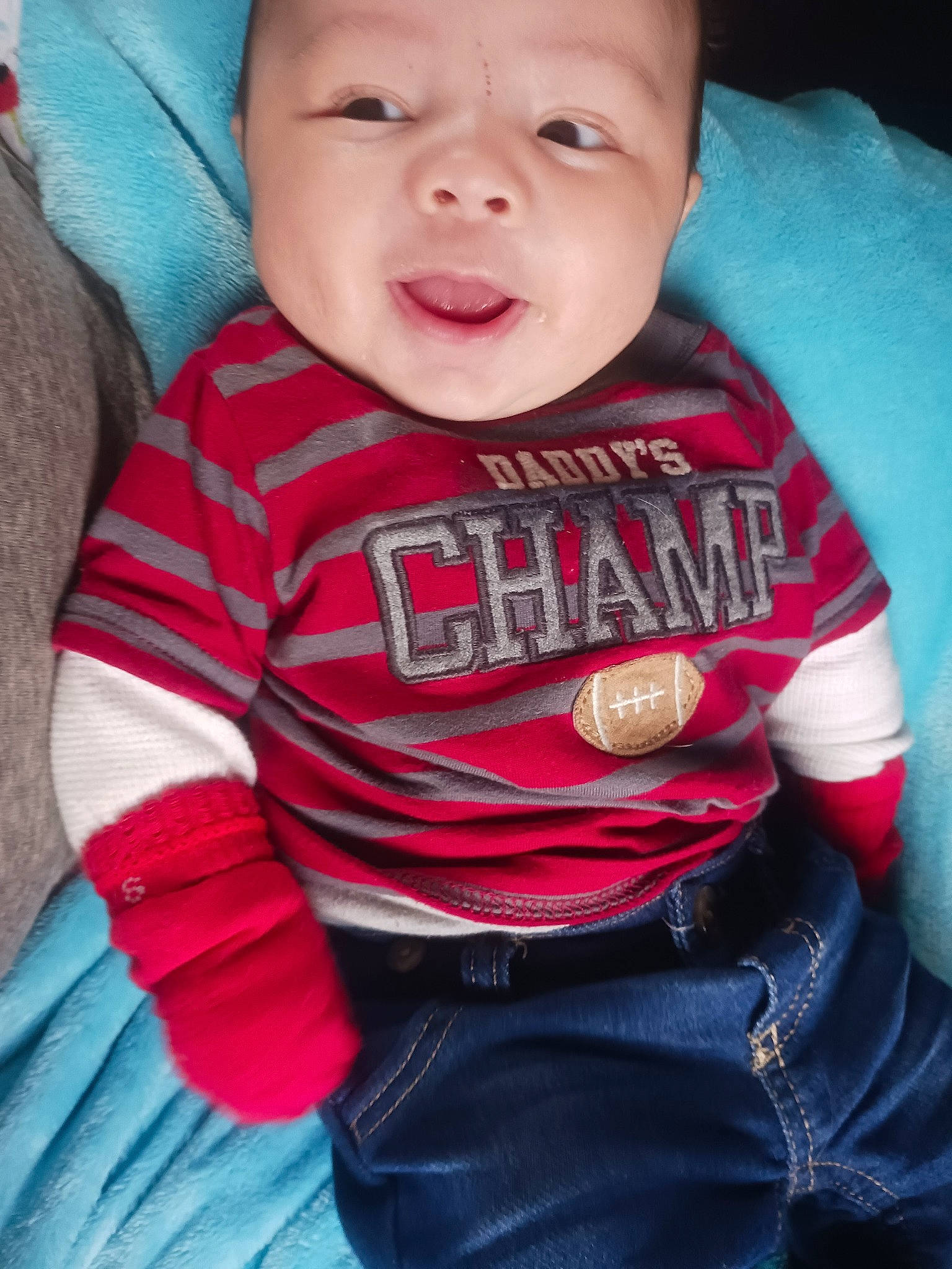 Josiah joined the competition — help win amazing prizes! baby, baby_toddler_clothing, cheek, chin, comfort, facial_expression, finger, flash_photography, hairstyle, happy, headwear, human_body, iris, lip, mouth, neck, nose, person, skin, sleeve