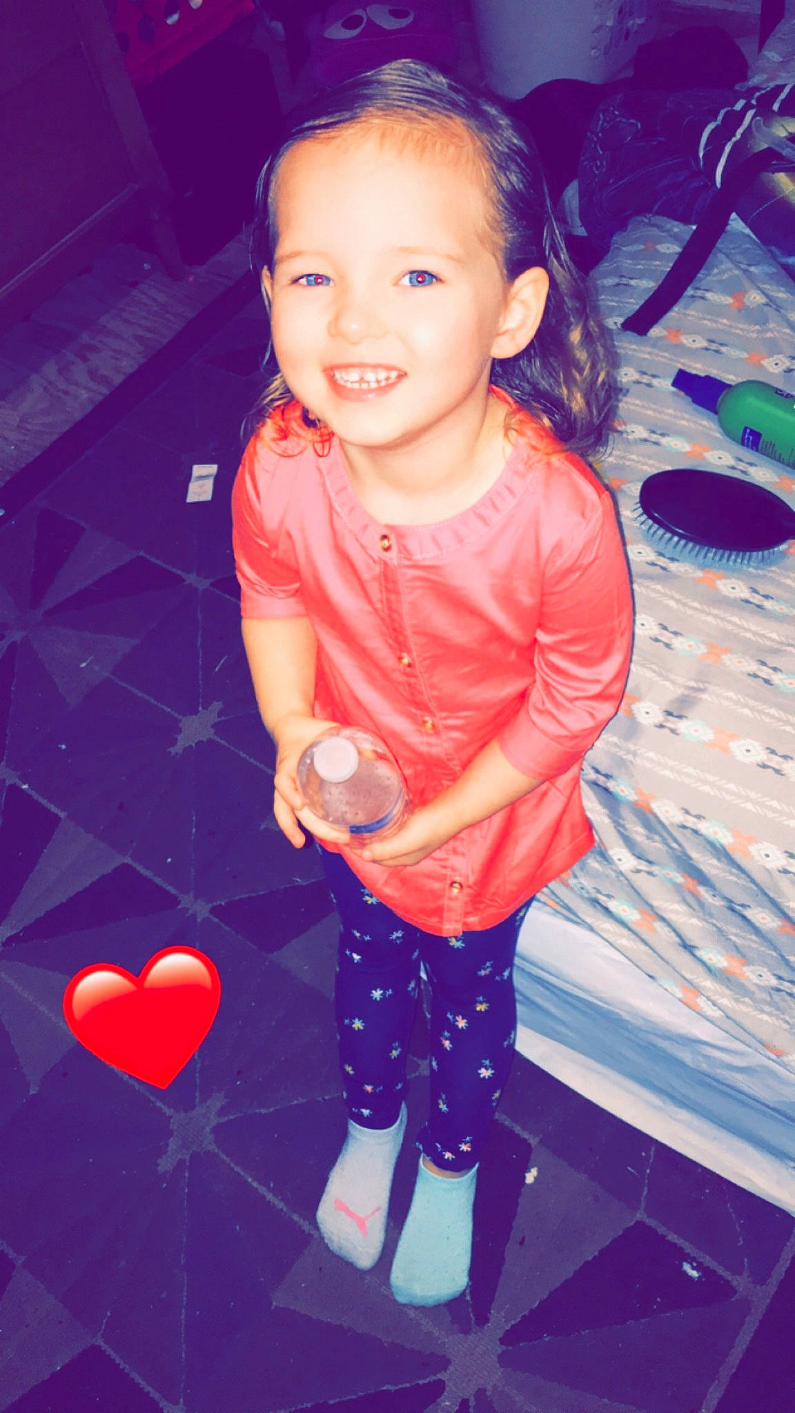 Gracelynn joined the competition — help win amazing prizes! baby, cheek, child, child_model, cool, face, fun, happy, head, heart, joy, person, photography, pink, play, purple, red, skin, smile, space