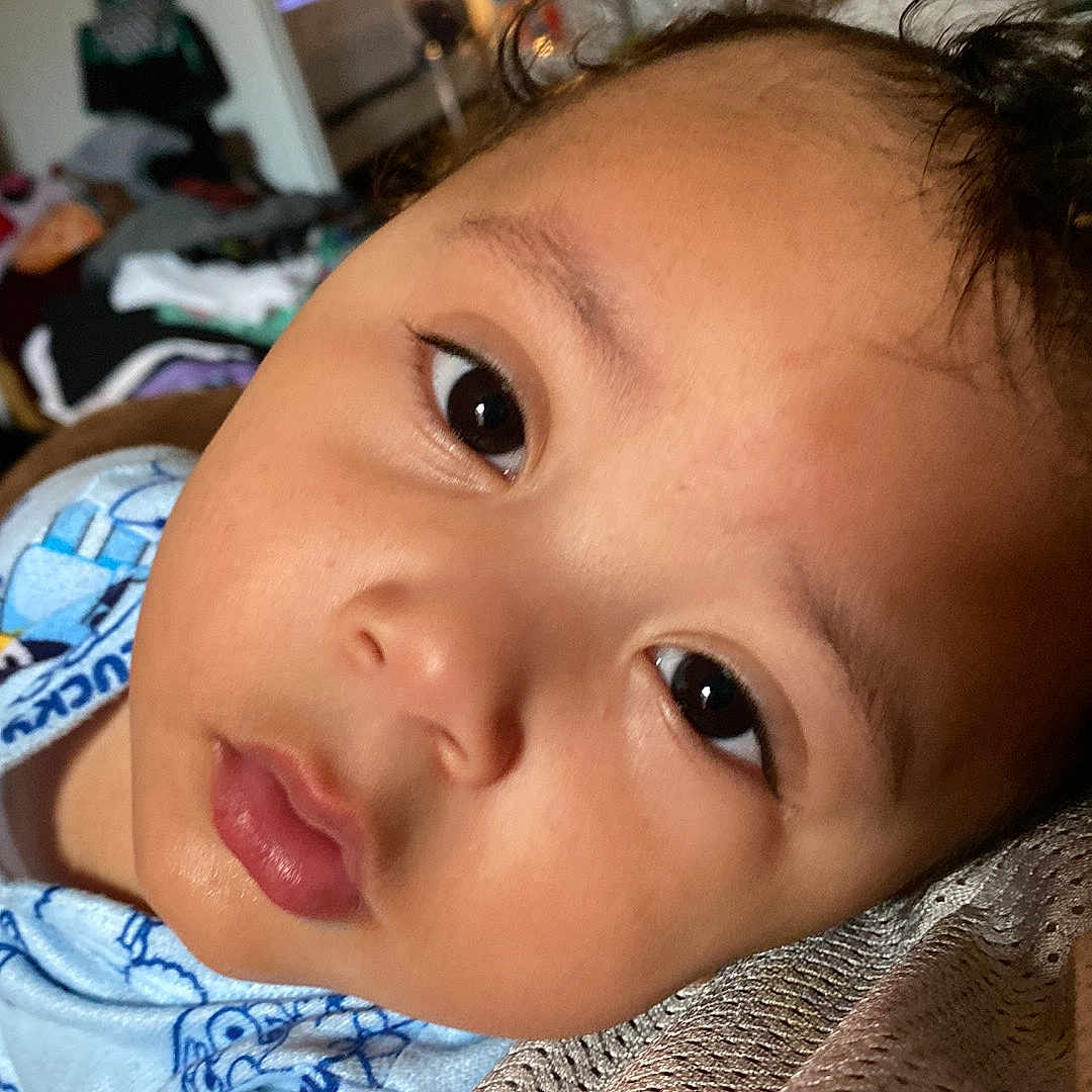 Elijah joined the competition — help win amazing prizes! accessories, baby, bag, bodypart, computerhardware, electronics, face, finger, hand, handbag, happy, hardware, head, monitor, mouth, person, photography, portrait, screen, smile