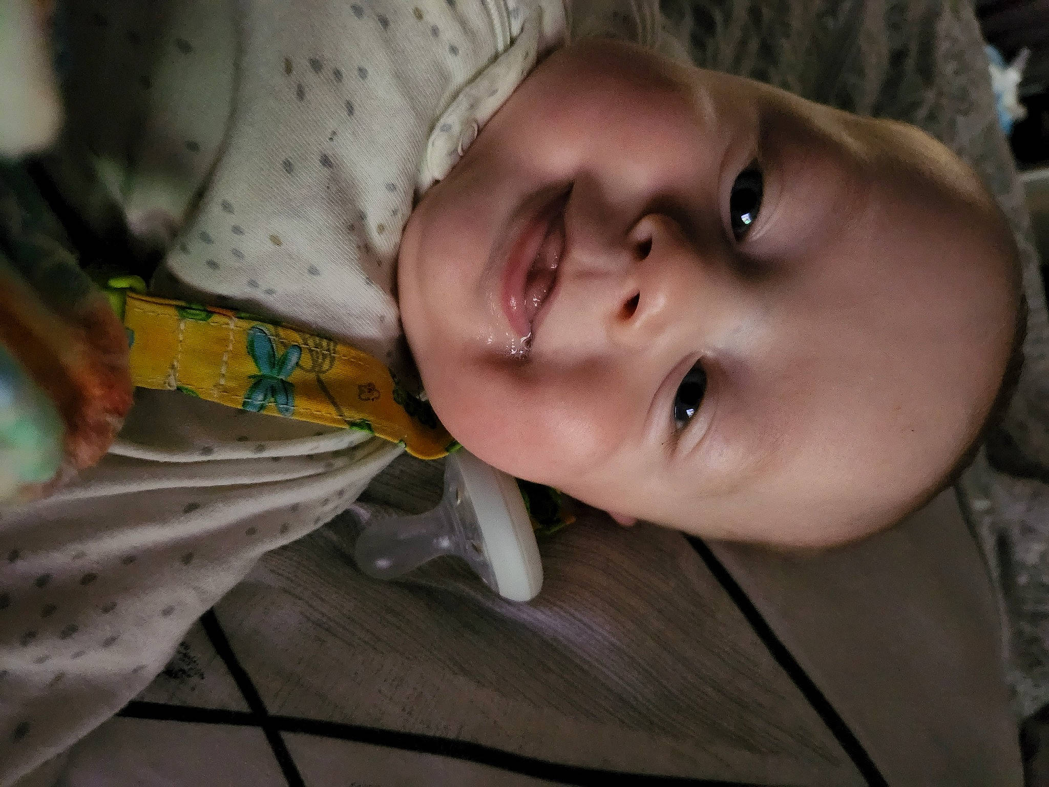 Corey is registered to the contest to win money with this photo: baby, baby_toddler_clothing, cheek, child, eyebrow, eyelash, flash_photography, grass, happy, headgear, human_body, iris, lip, mouth, nose, person, skin, smile, toddler, tree