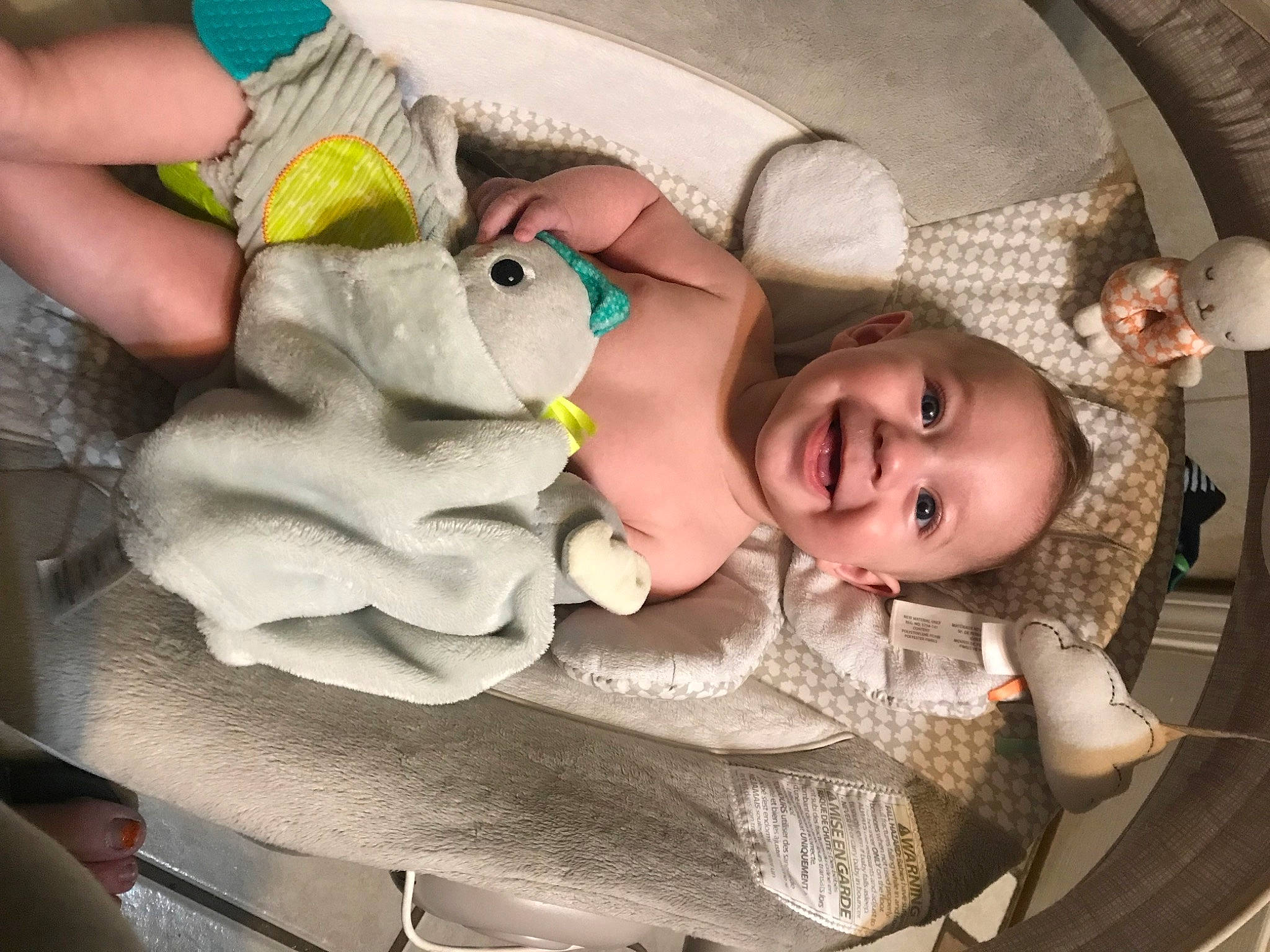 Jesse James joined the competition — help win amazing prizes! baby, baby_carriage, baby_products, baby_safety, baby_sleeping, baby_toddler_clothing, bedtime, cheek, child, comfort, eye, finger, infant_bed, joy, linens, mouth, person, skin, textile, thumb