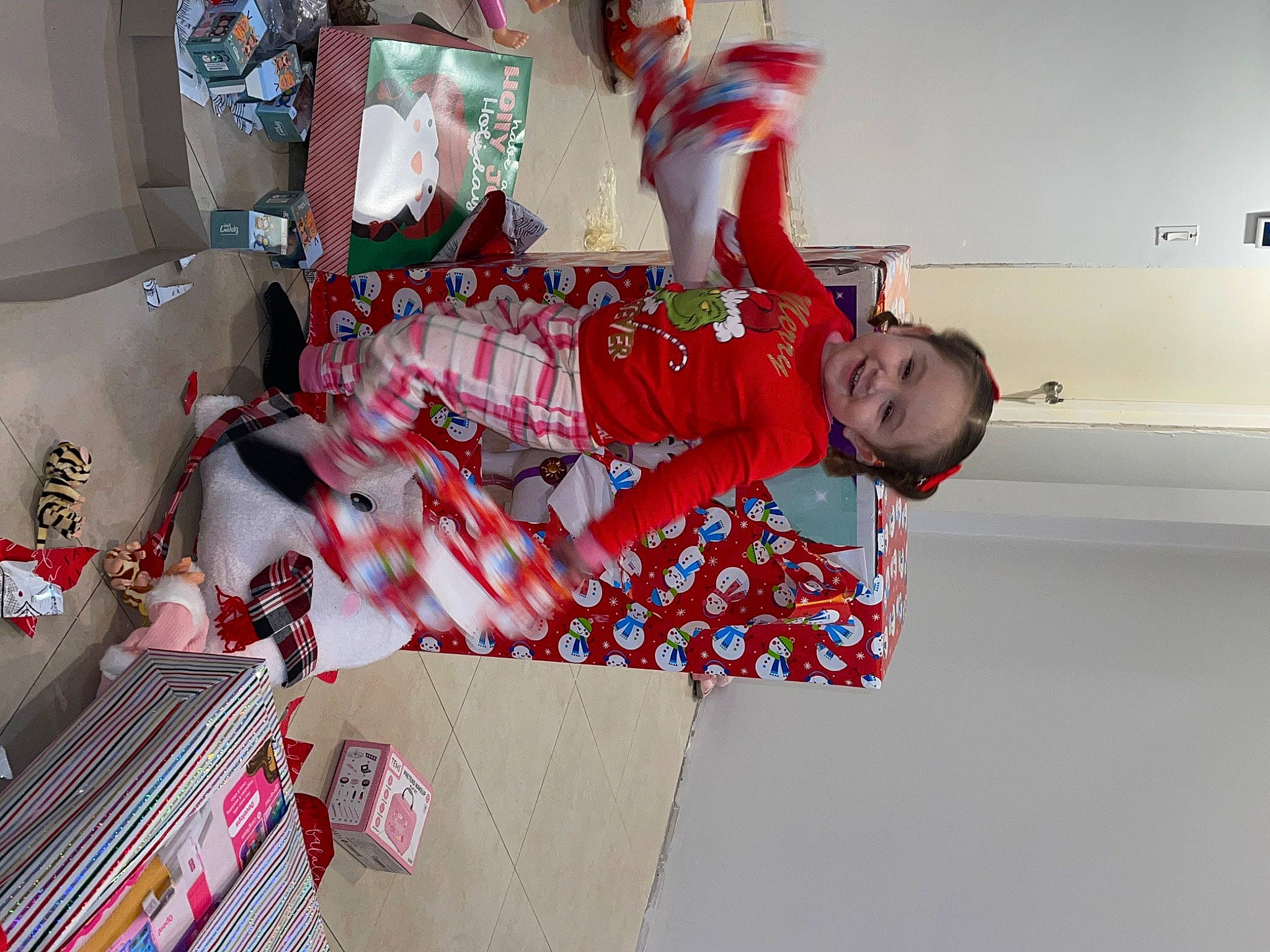 Camila joined the competition — help win amazing prizes! art, carmine, child, event, fashion_design, fictional_character, fun, happy, holiday, joy, magenta, pattern, person, pink, room, smile, toddler, tradition