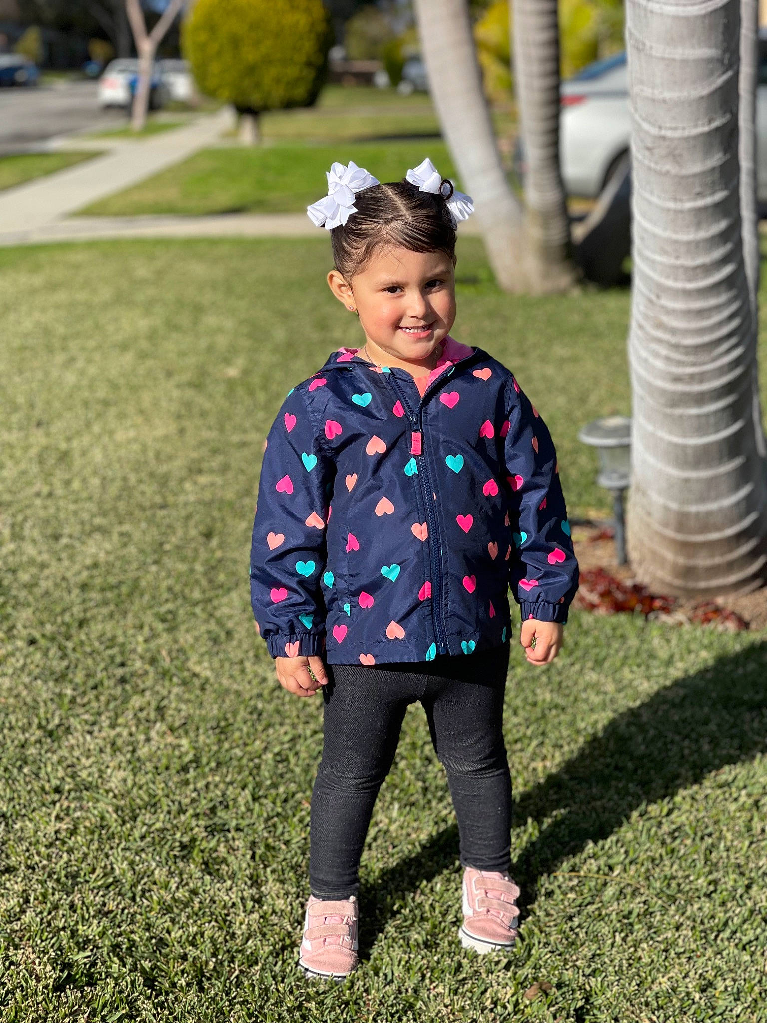 Annalie joined the competition — help win amazing prizes! child, city, electric_blue, fun, grass, grassland, happy, joy, lawn, leisure, magenta, pattern, people_in_nature, person, plant, public_space, recreation, sleeve, smile, spring