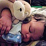 J.a.b is registered to the contest to win money with this photo: baby, bedtime, child, nap, nose, plush, sleep, stuffed_toy, teddy_bear, textile, toddler, toy