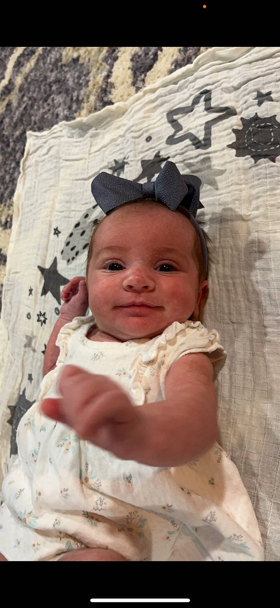 Lakelynn joined the competition — help win amazing prizes! baby, baby_toddler_clothing, cheek, child, dress, eye, face, fashion_accessory, fun, happy, head, linens, lip, person, pink, skin, sleeve, smile, textile, toddler