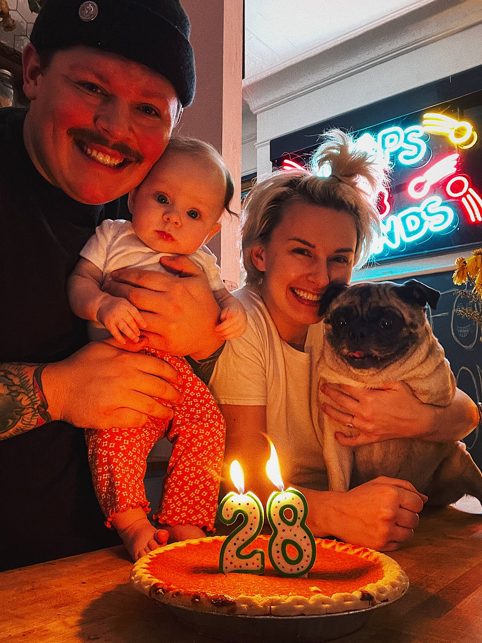Frankie joined the competition — help win amazing prizes! baked_goods, birthday_cake, birthday_candle, cake, cake_decorating, cake_decorating_supply, candle, face, food, fun, happy, headwear, human, joy, organ, people, person, photograph, shorts, smile