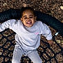 Elyjah participe au concours pour gagner de l'argent avec cette photo : child, smiling, toddler, swing, playground, net_swing, wood_chips, outdoor, sweatshirt, sweatpants, earrings, happy, portrait, joyful, leaves, play, casual_clothing, black_hair, seat, net