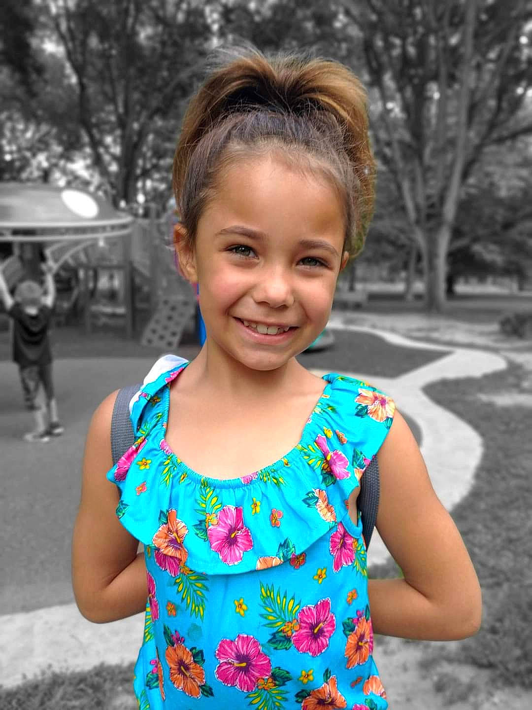 Annaleesia joined the competition — help win amazing prizes! beauty, child, daytime, electric_blue, eye, fun, grass, hairstyle, happy, jewellery, joy, leisure, magenta, people_in_nature, person, pink, sleeve, smile, standing, summer