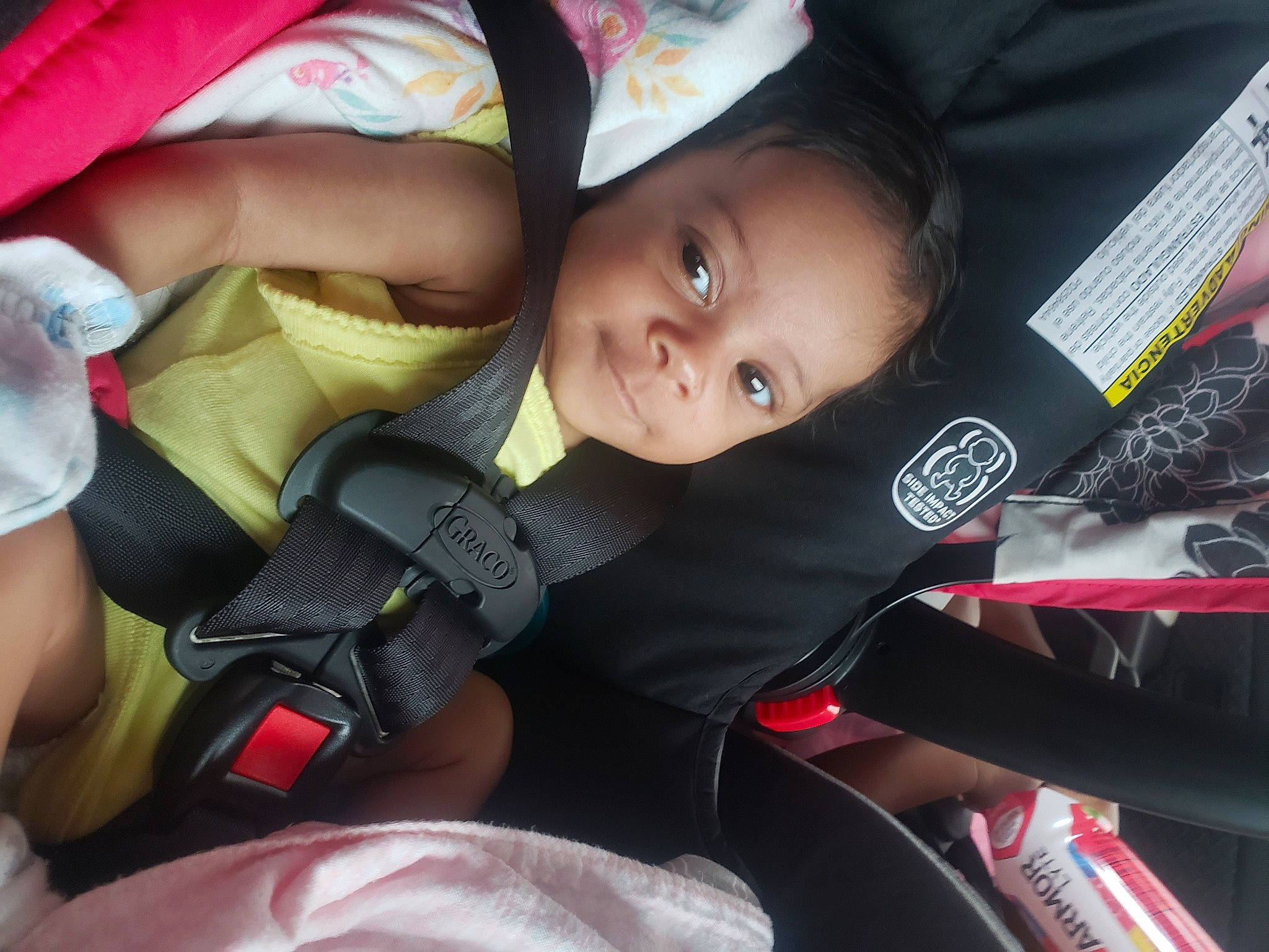 Vyctoria joined the competition — help win amazing prizes! baby, baby_carriage, baby_in_car_seat, baby_products, car_seat, child, hand, material_property, person, product, seat_belt, skin, toddler