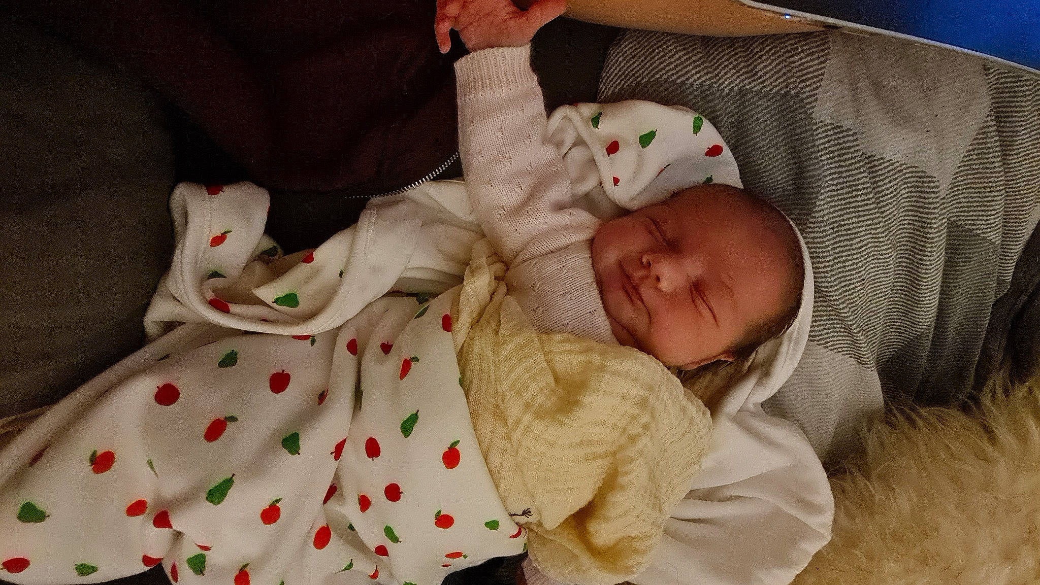 Freyja joined the competition — help win amazing prizes! baby, baby_products, baby_sleeping, baby_toddler_clothing, carmine, child, comfort, face, linens, nightwear, pattern, person, room, sitting, skin, sleeve, toddler