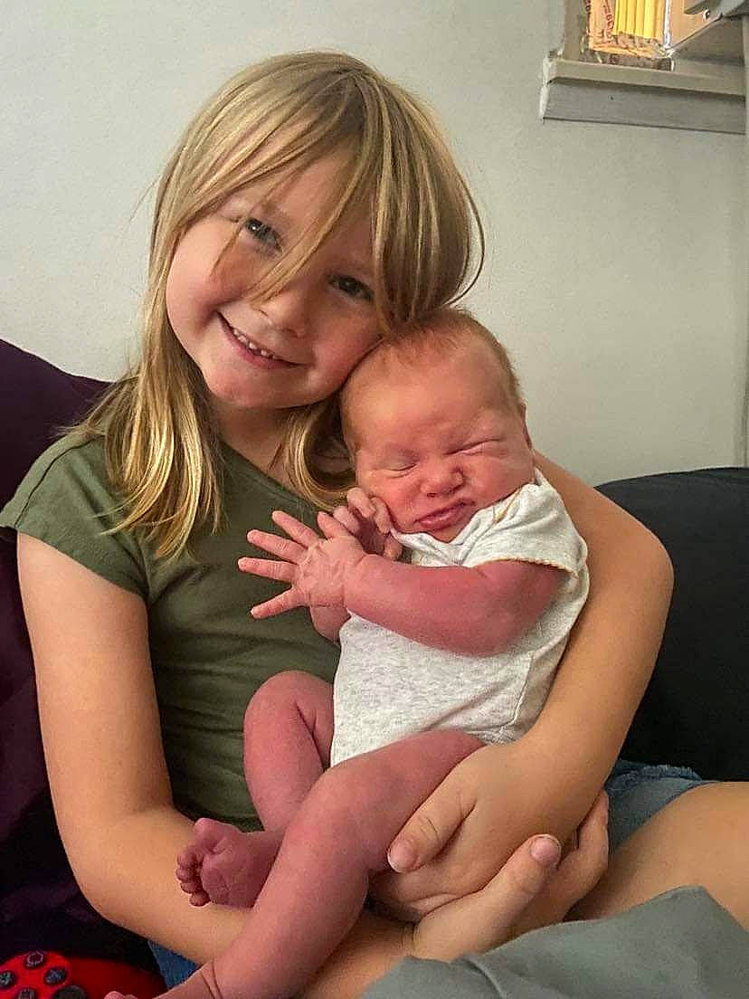 Arrienette joined the competition — help win amazing prizes! arm, cheek, comfort, eye, facial_expression, gesture, hair, hairstyle, happy, human_body, interaction, joy, lap, leg, mammal, person, shoulder, skin, smile, stomach