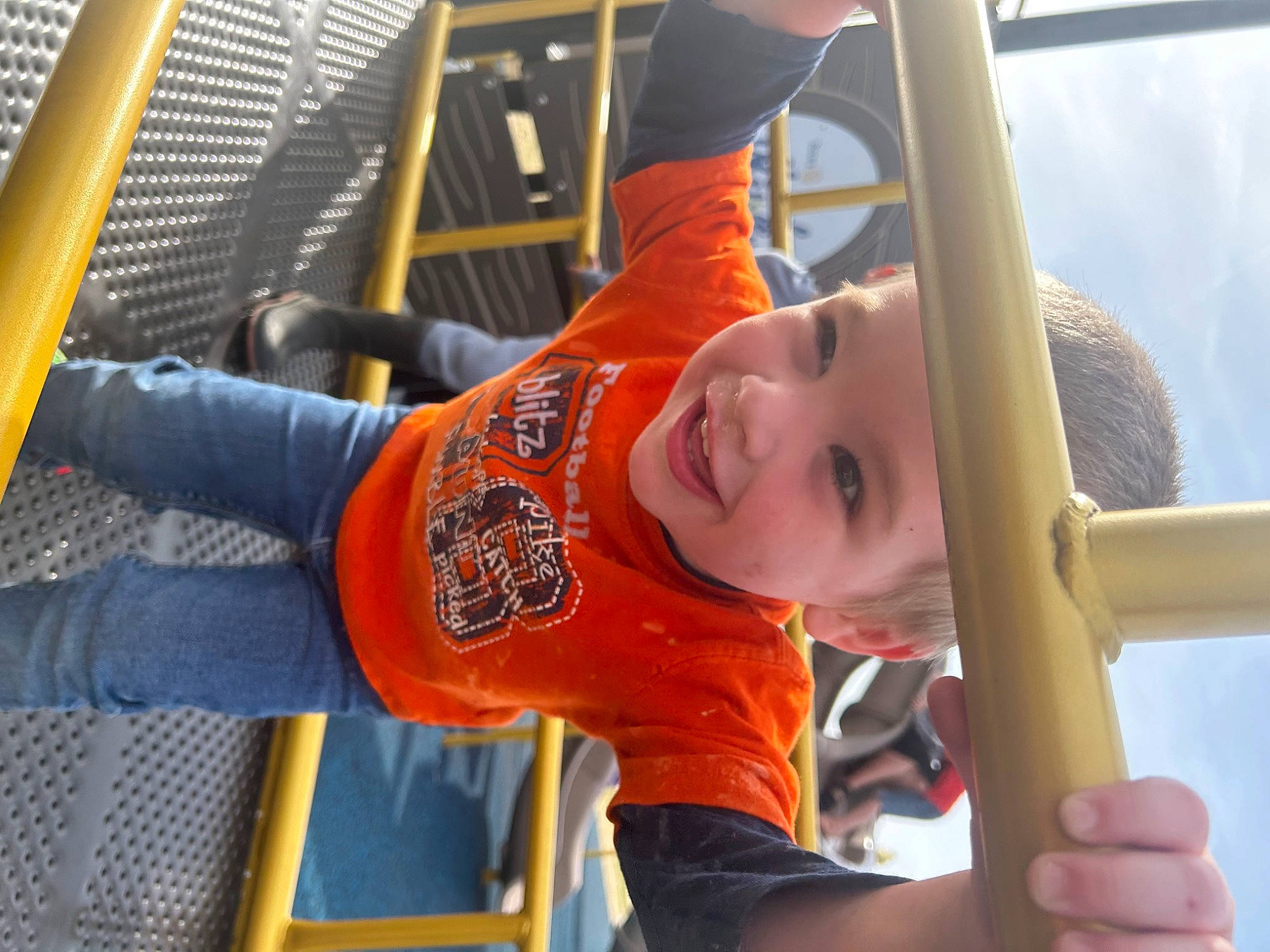 Cooper joined the competition — help win amazing prizes! child, city, elbow, electric_blue, fun, happy, headwear, joy, leisure, mesh, outdoor_play_equipment, person, play, playground, recreation, shorts, sleeve, smile, sportswear, t_shirt