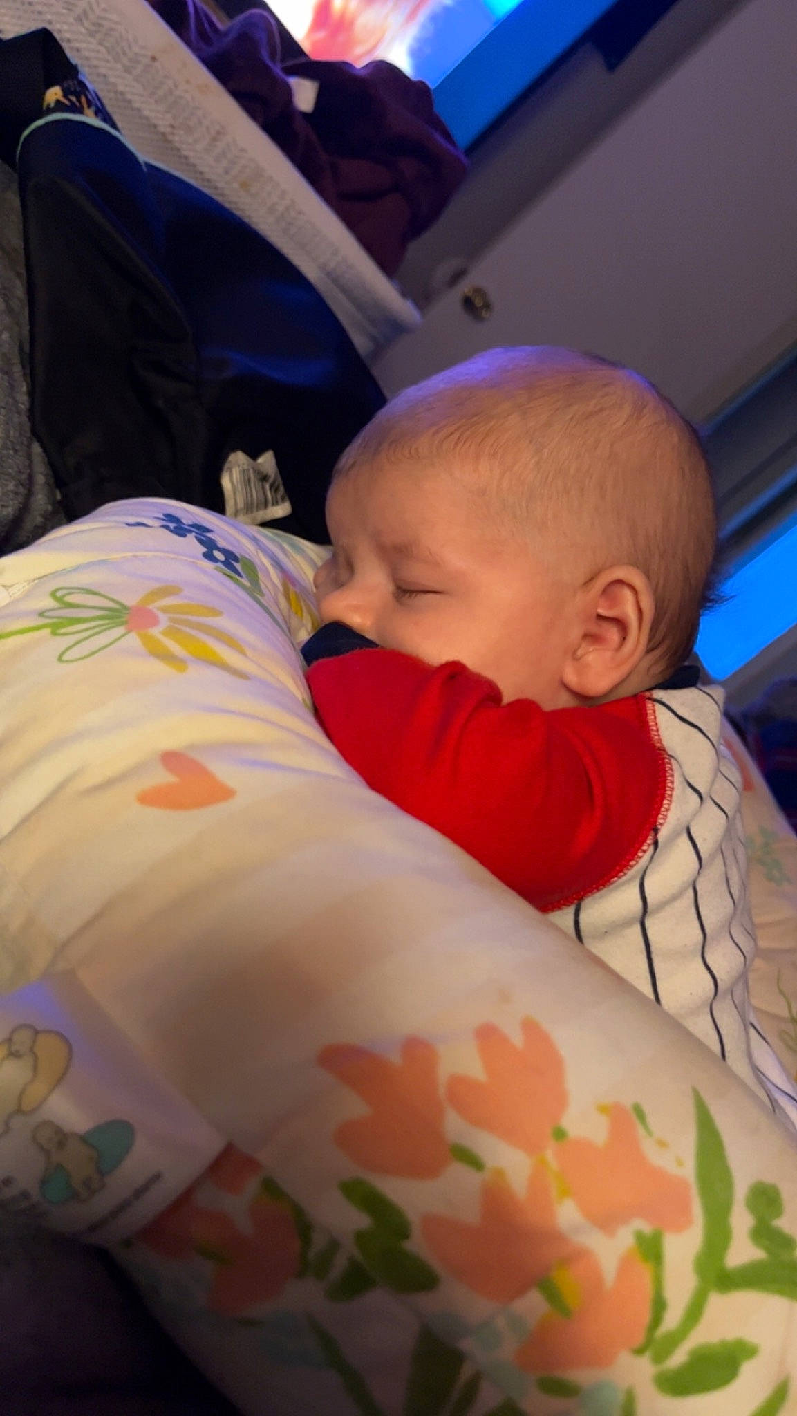 Renly joined the competition — help win amazing prizes! baby, baby_products, baby_safety, baby_sleeping, baby_toddler_clothing, bedding, bedtime, carmine, cheek, child, comfort, head, linens, mammal, nap, nose, person, room, skin, textile