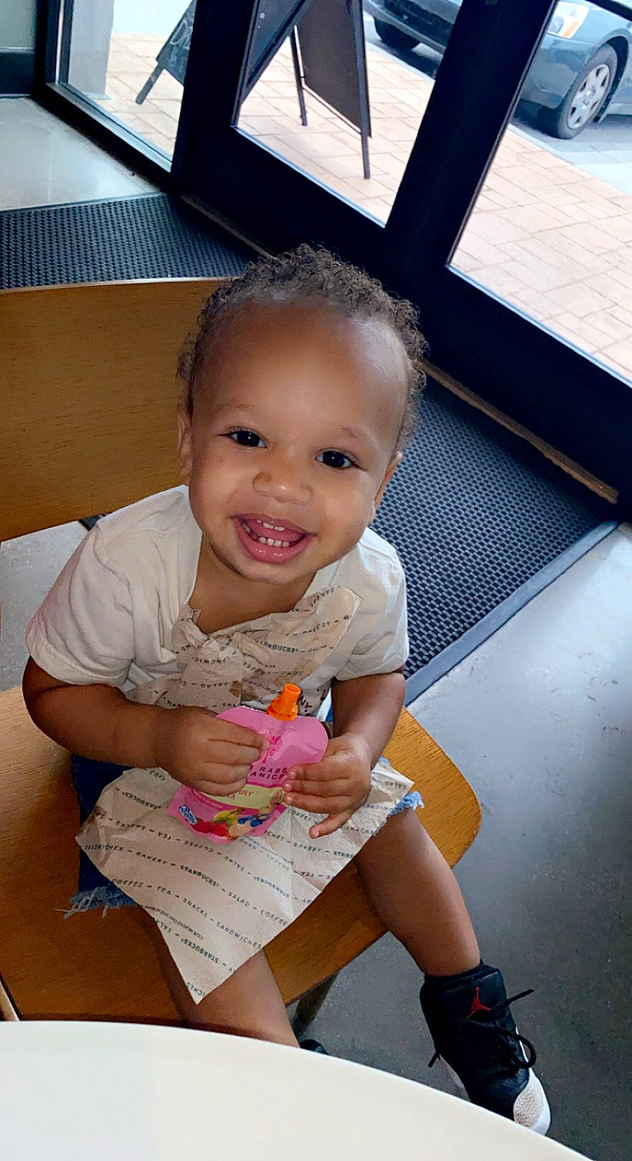 Roman joined the competition — help win amazing prizes! baby, baby_toddler_clothing, beauty, cheek, child, chin, eye, face, fun, happy, head, human_leg, joy, knee, leg, person, shorts, skin, smile, t_shirt