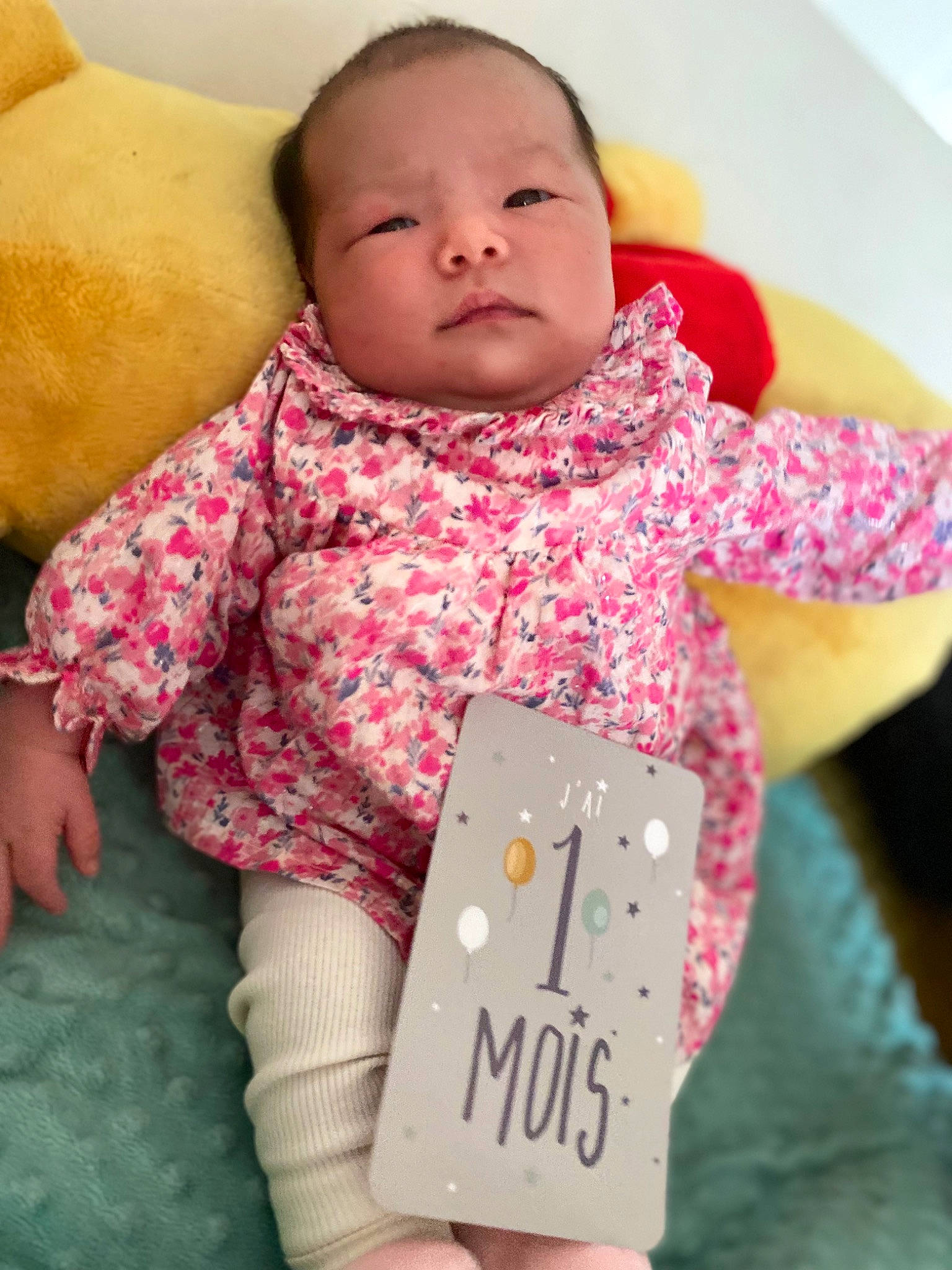 Thïa participe au concours pour gagner de l'argent avec cette photo : baby, baby_toddler_clothing, cheek, comfort, eye, face, finger, happy, head, neck, nose, organ, people, person, photograph, pink, skin, sleeve, textile, toddler