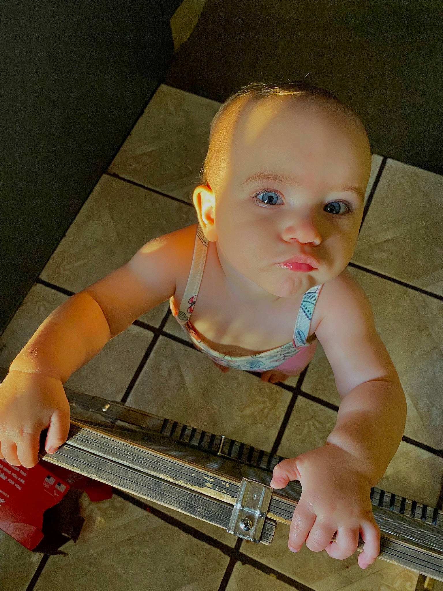 Aleia joined the competition — help win amazing prizes! baby, baby_products, baby_toddler_clothing, chest, child, eyelash, finger, flooring, fun, gas, hand, home_appliance, human_leg, metal, nail, person, play, sitting, thumb, toddler