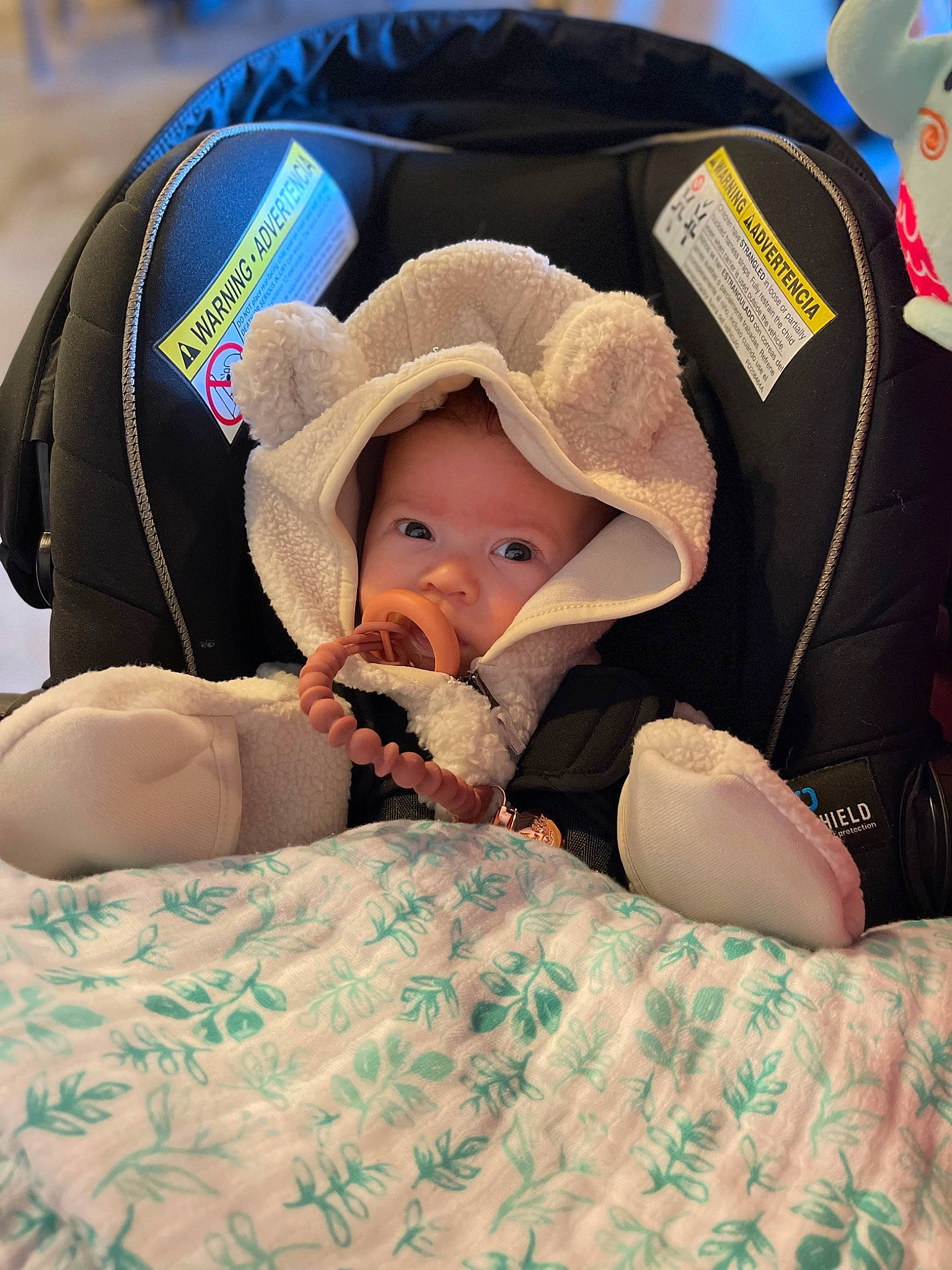 Henley joined the competition — help win amazing prizes! baby, baby_carriage, baby_in_car_seat, baby_products, baby_safety, baby_sleeping, baby_toddler_clothing, bedtime, blanket, child, comfort, fashion_accessory, hat, linens, nap, person, sitting, skin, sleep, sun_hat