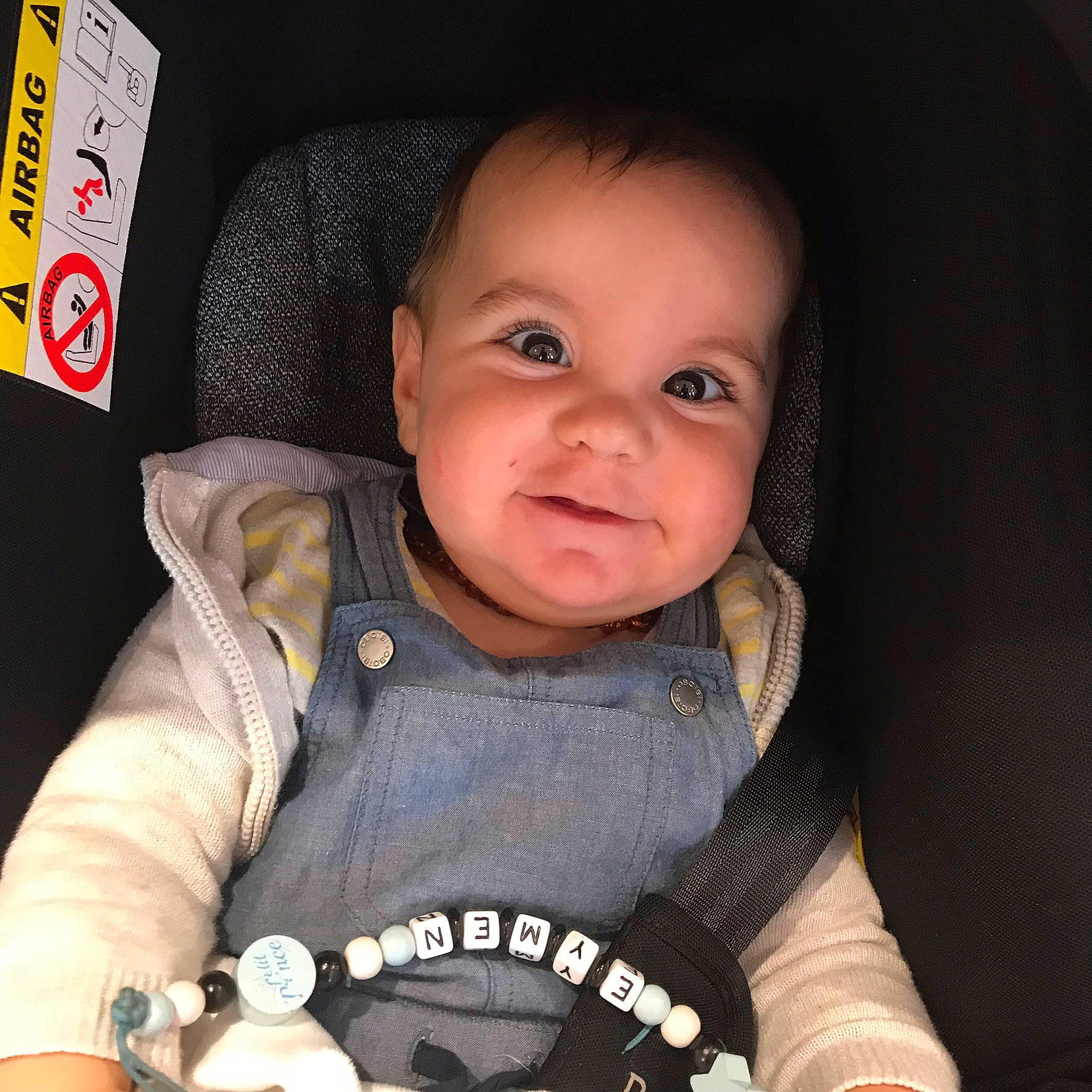 Eymen participe au concours pour gagner de l'argent avec cette photo : boy, car_seat, cheek, child, cool, ear, eye, head, infant, nose, person, product, skin, smile, toddler
