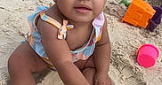 Layla joined the competition — help win amazing prizes! beach, child, clothing, coast, face, female, girl, head, nature, outdoors, person, photography, play, portrait, sand, sea, shoreline, summer, swimwear, water