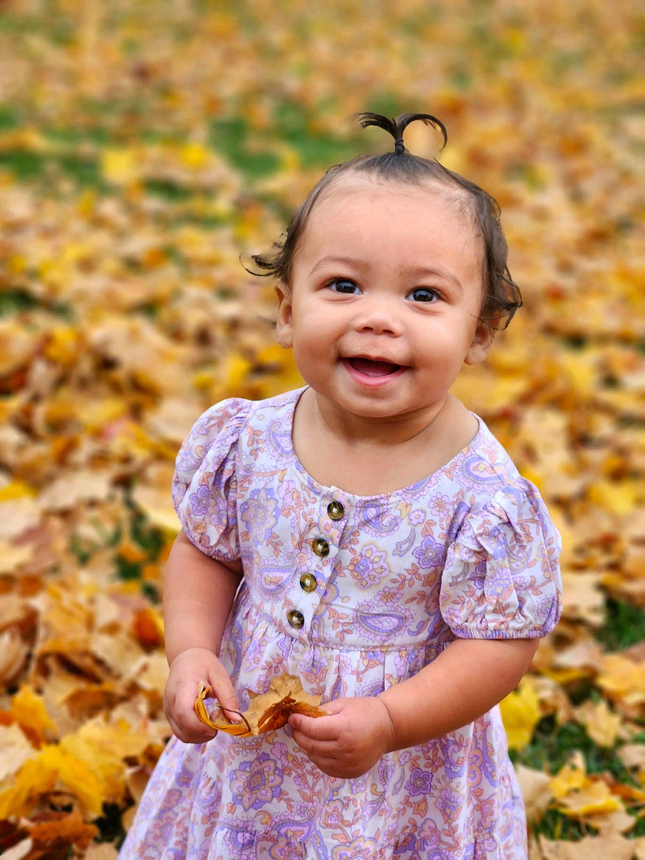 Haylen joined the competition — help win amazing prizes! baby, baby_toddler_clothing, day_dress, eye, eyewear, face, goggles, grass, hairstyle, happy, head, iris, joy, leaf, one_piece_garment, people_in_nature, person, plant, skin, smile