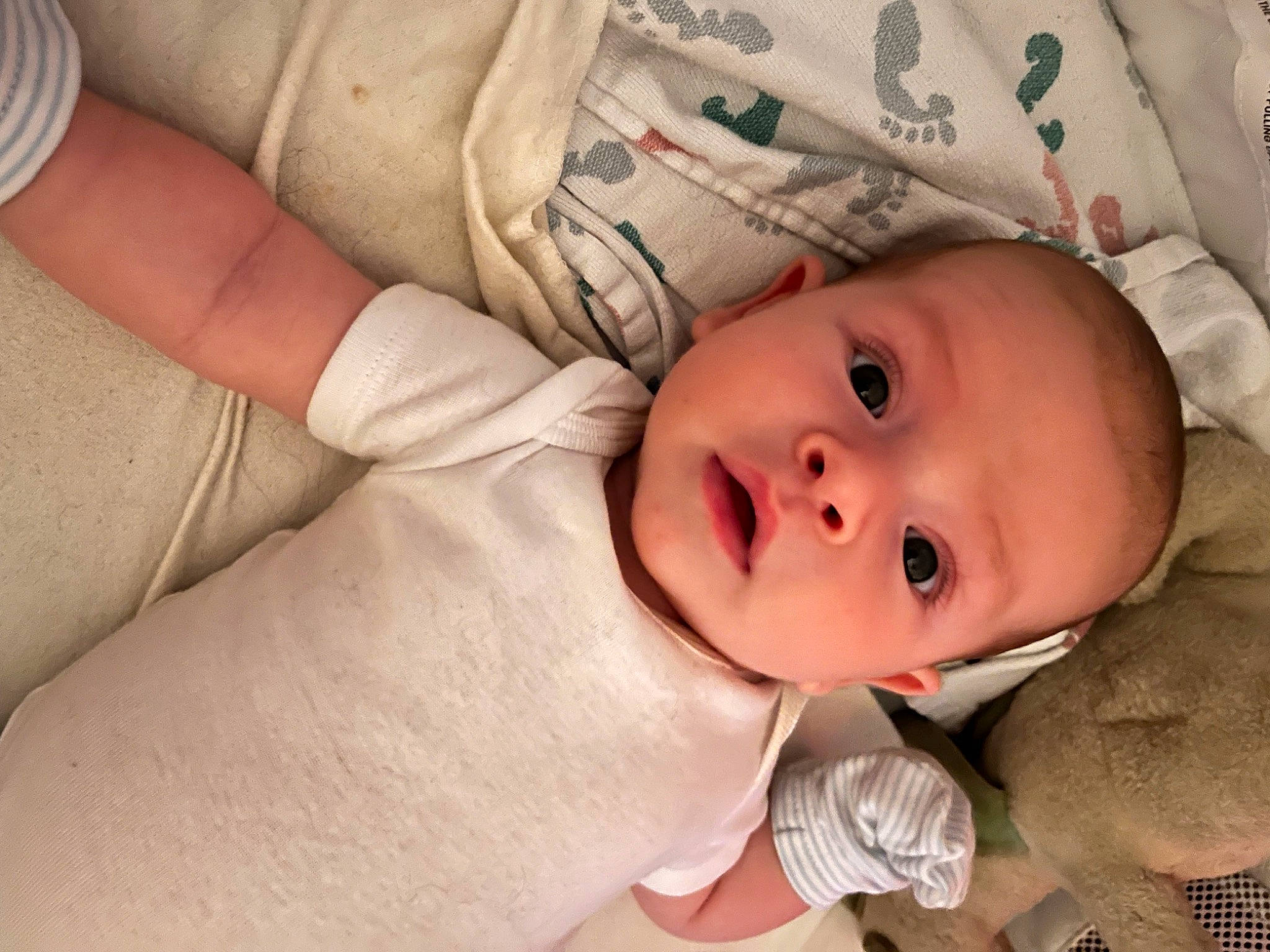 Noah joined the competition — help win amazing prizes! baby, baby_products, baby_toddler_clothing, cheek, child, comfort, eye, eyebrow, eyelash, face, finger, happy, head, iris, linens, lip, mouth, nose, person, skin