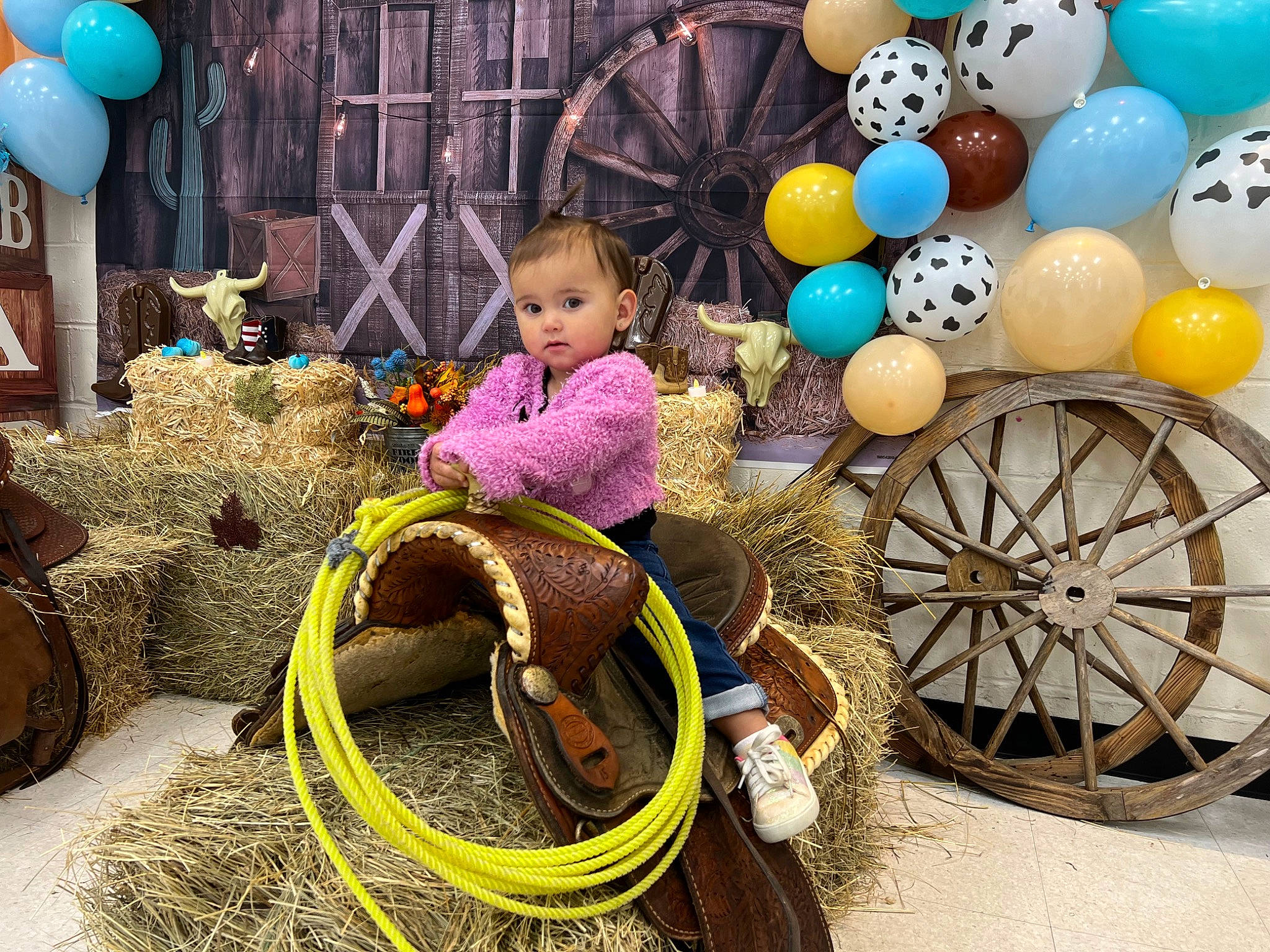 Kimber joined the competition — help win amazing prizes! balloon, beauty, child, event, fashion_accessory, festival, fun, happy, holiday, leisure, party_supply, person, play, recreation, toddler, tradition, tree, wheel, winter