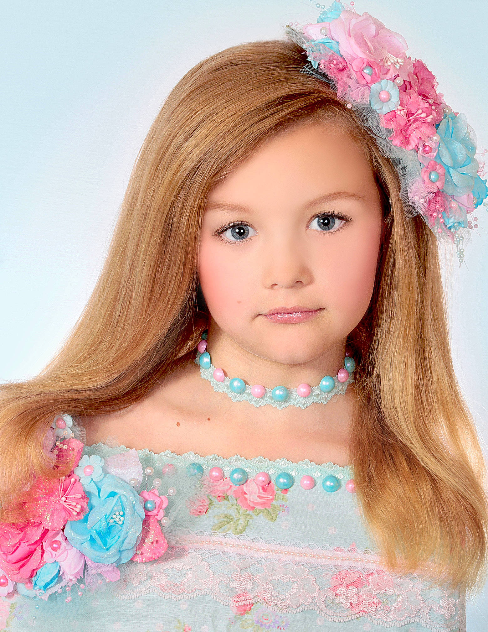 Londyn joined the competition — help win amazing prizes! beauty, brown_hair, child, child_model, clothing, costume_accessory, fashion_accessory, hair, hair_accessory, hair_coloring, hairstyle, headband, headgear, headpiece, long_hair, peach, person, petal, pink, toddler