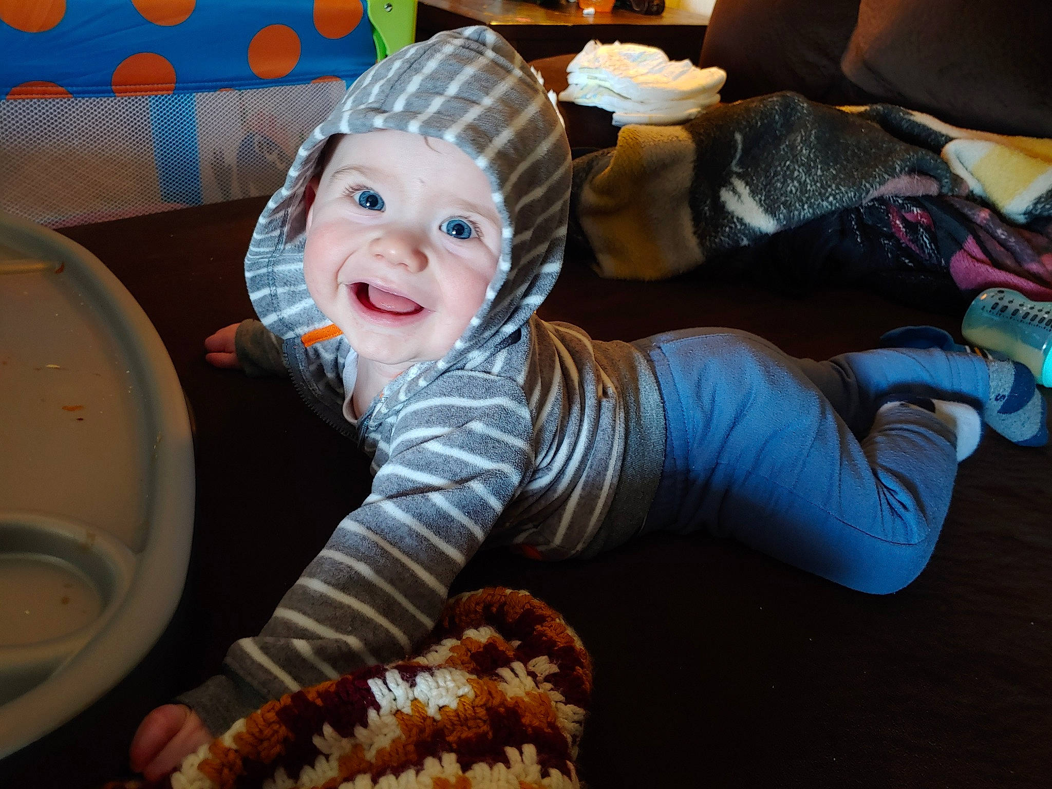 Coby is registered to the contest to win money with this photo: baby, cake, child, comfort_food, cuisine, dish, eating, food, headwear, joy, junk_food, party, person, sitting, snack, toddler, vegetarian_food