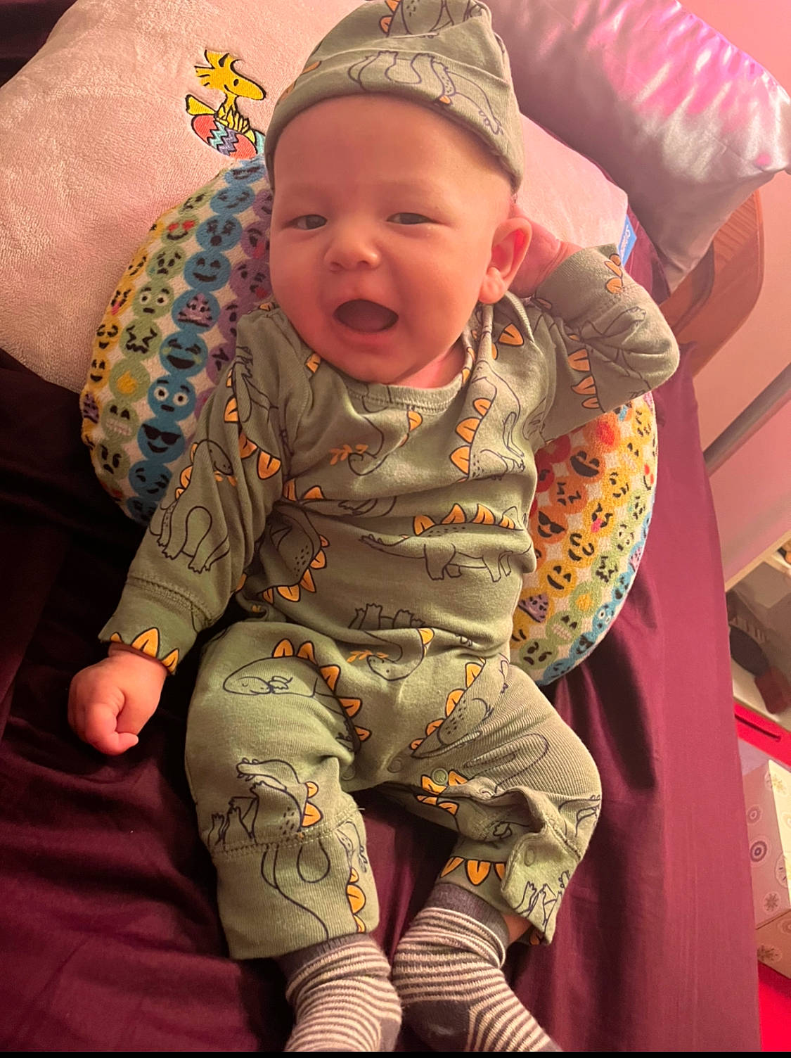 James joined the competition — help win amazing prizes! arm, baby, baby_toddler_clothing, cheek, chin, comfort, finger, hand, happy, head, human_body, lip, mouth, nose, organ, person, pink, skin, sleeve, smile