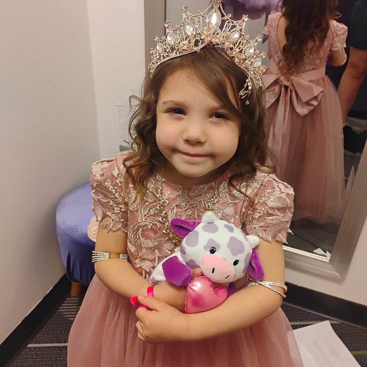 Athena joined the competition — help win amazing prizes! accessories, bodypart, child, clothing, costume, crown, dress, eveningdress, face, female, formalwear, girl, head, jewelry, necklace, person, photography, portrait, tiara, toy